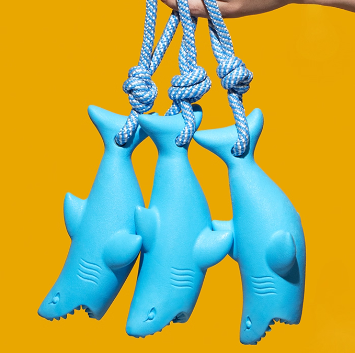 鯊魚繩結漏食玩具