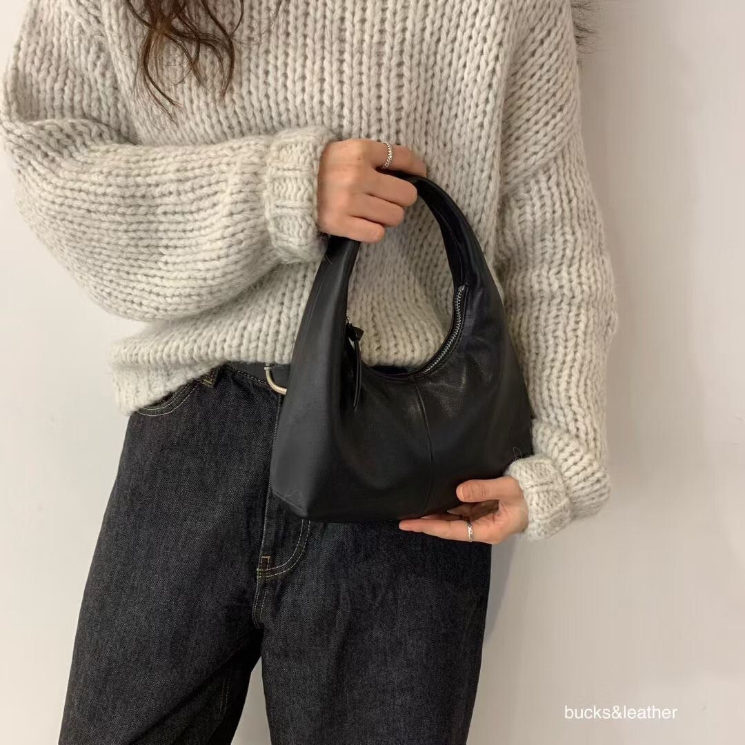 Bucks & leather 牛皮/羊皮迷你椰子包 / 3色