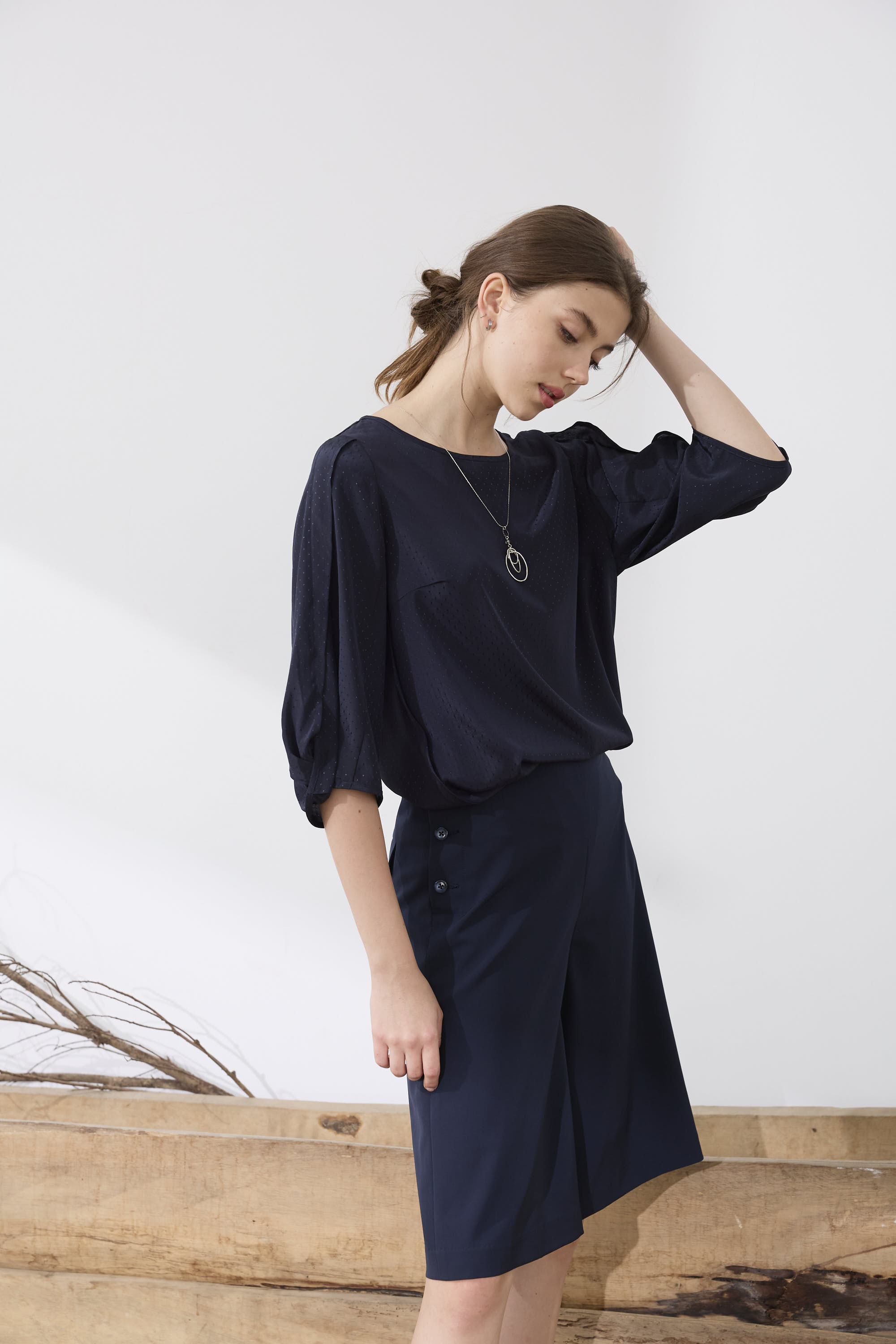 層次圓弧長鍊項鍊