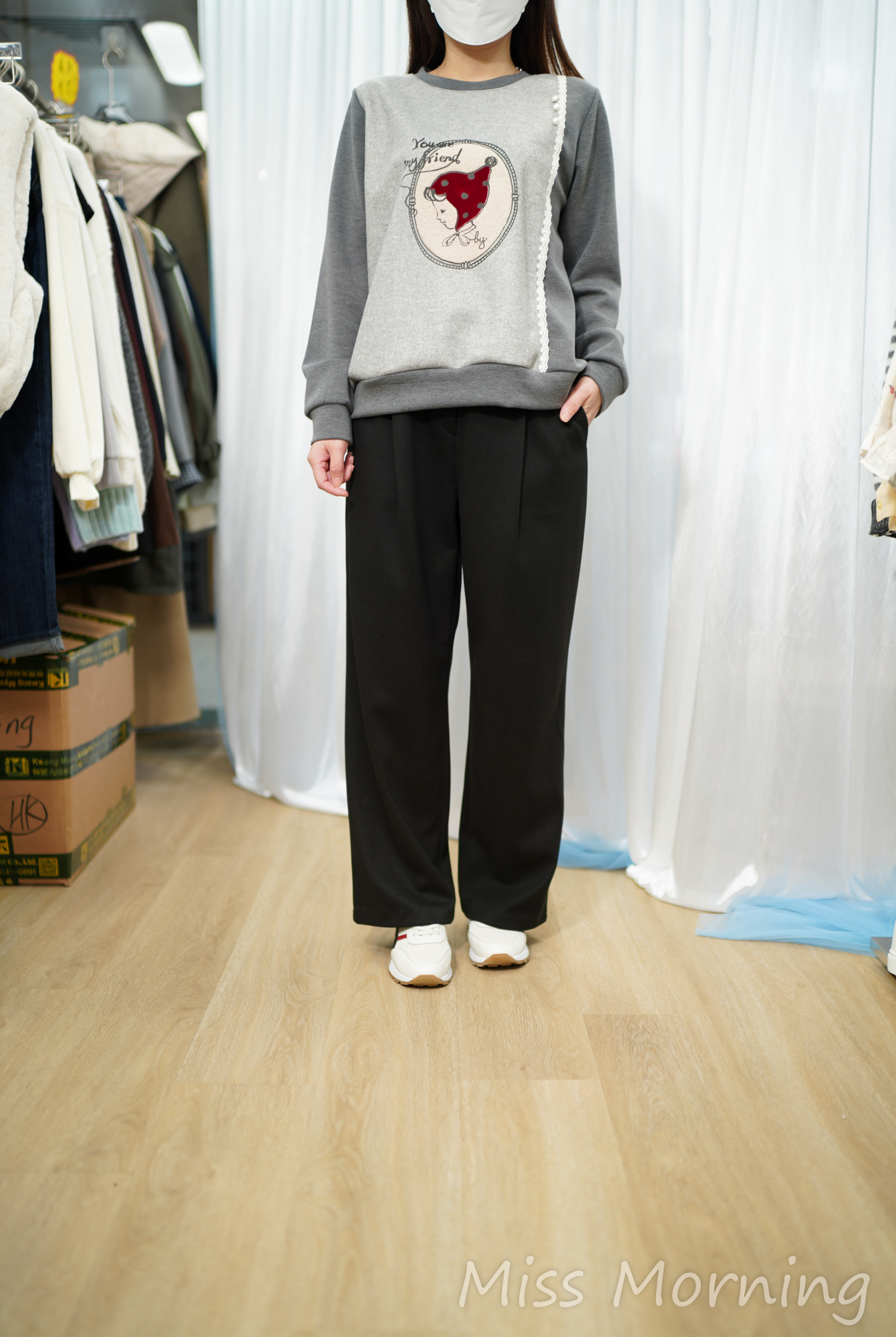 小紅帽薄太空棉上衣(14977)