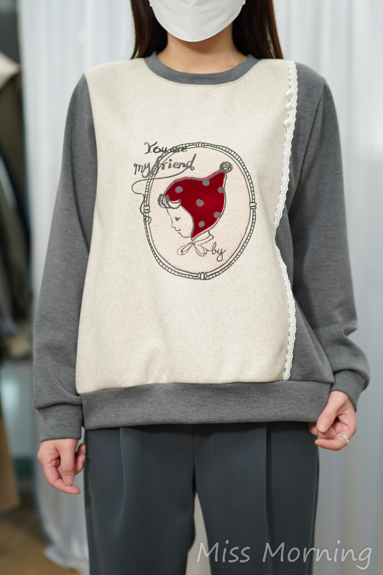 小紅帽薄太空棉上衣(14977)