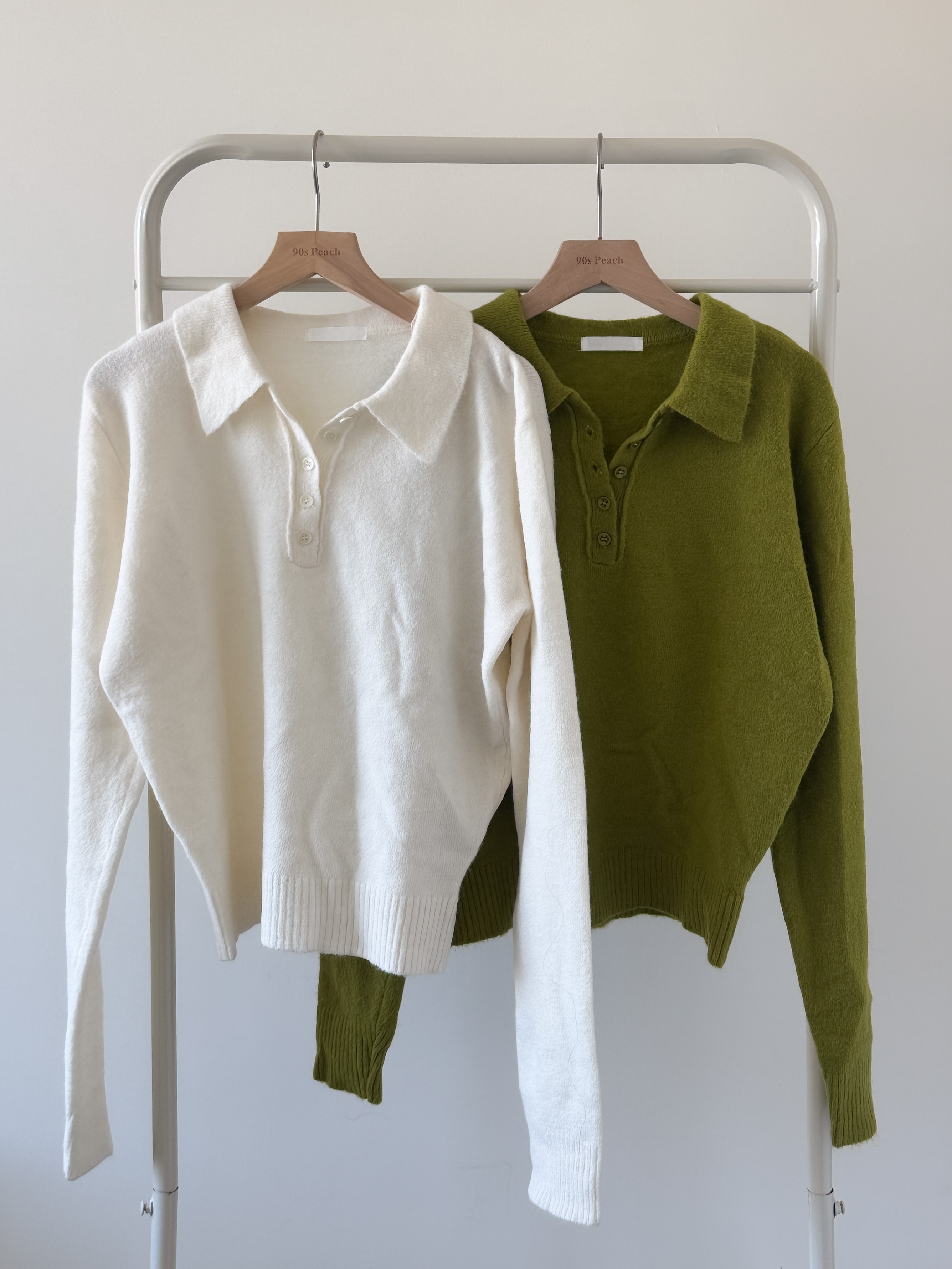 復古反領羊毛冷衫