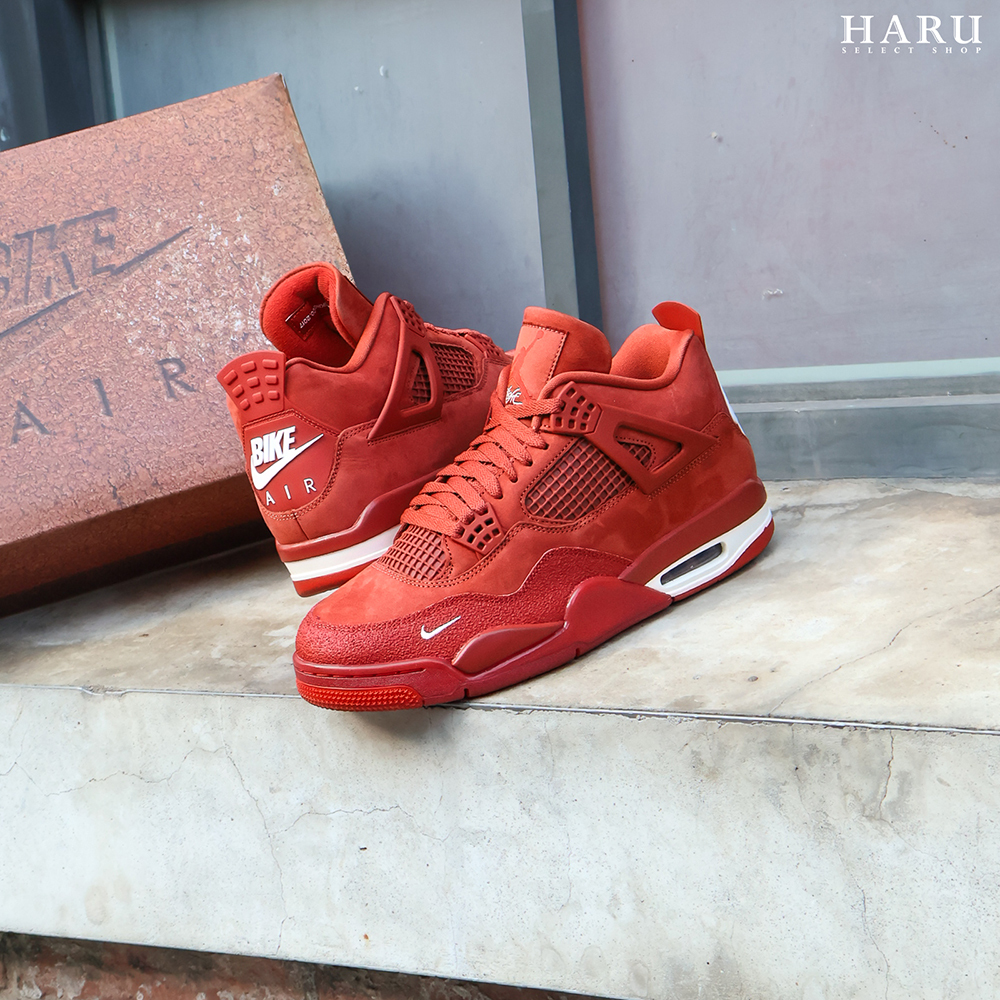 Nigel Sylvester x Air Jordan 4 “Brick By Brick 磚紅色 麂皮 皮革 聯名款 AJ4 復古休閒鞋 HF4340-800