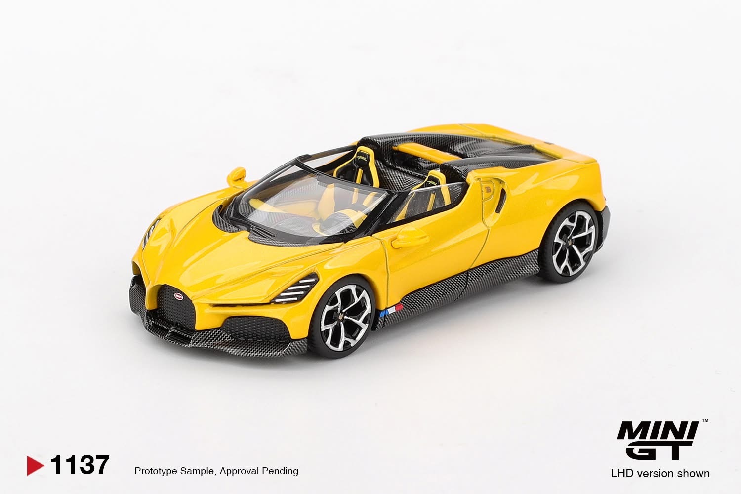 預訂 Pre-order - MiniGT 1137 Bugatti W16 Mistral Yellow
