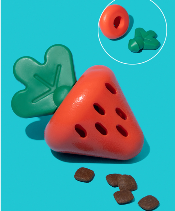 草莓漏食玩具