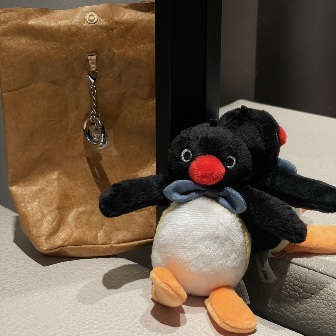 Pingu 企鵝麵包坊 迷你吊飾 絨毛玩偶