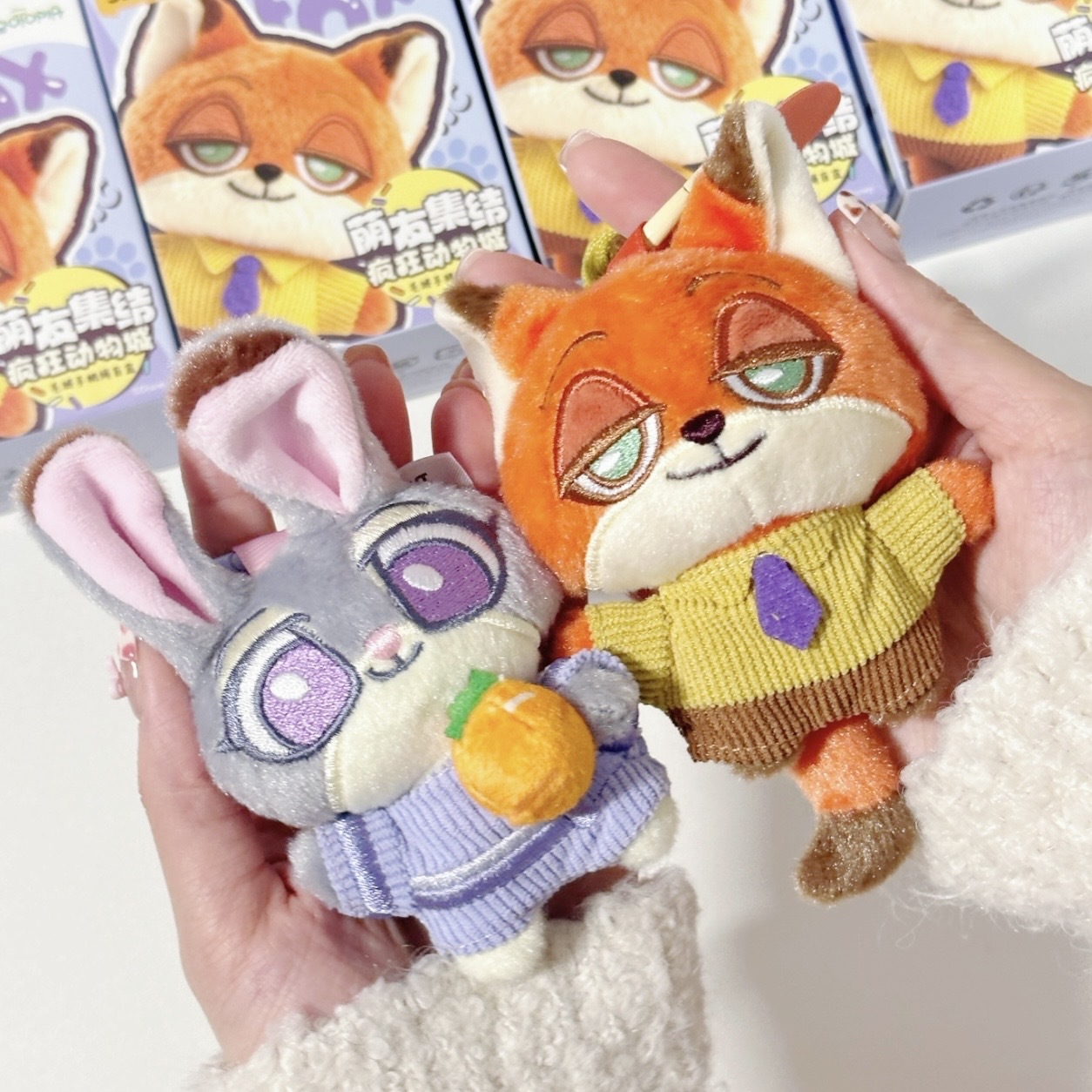 DISNEY 迪士尼 動物方城市 手機掛繩盲盒 絨毛 吊飾 掛件 /預購