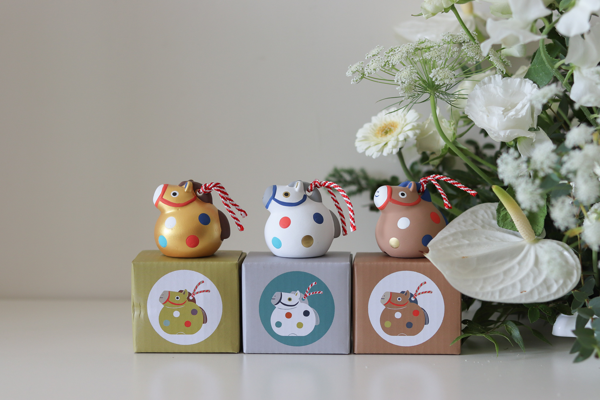 Decole 2026馬年限定 陶瓷 干支土鈴 金馬迎春 馬到成功 新年祝賀