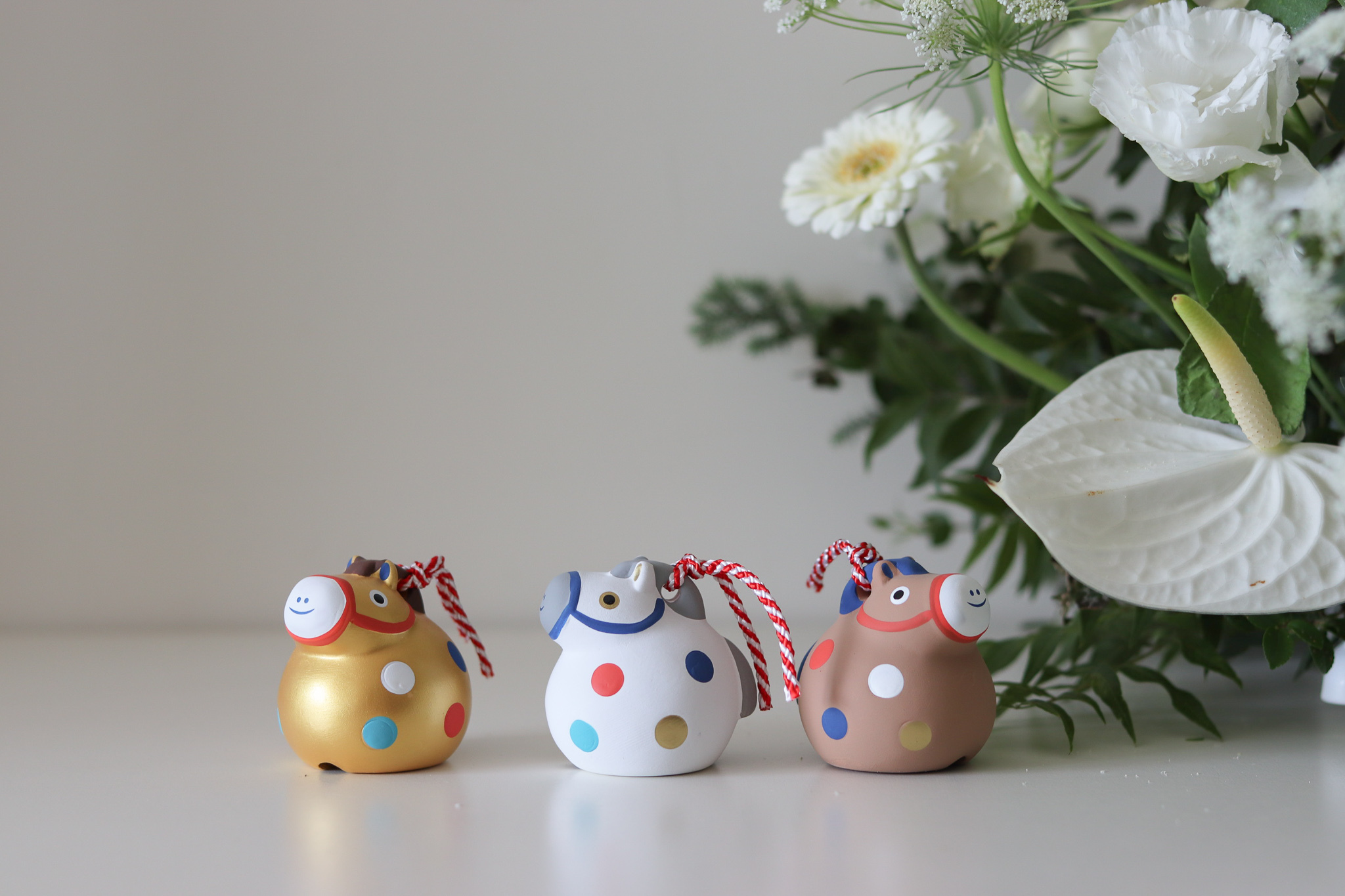 Decole 2026馬年限定 陶瓷 干支土鈴 金馬迎春 馬到成功 新年祝賀