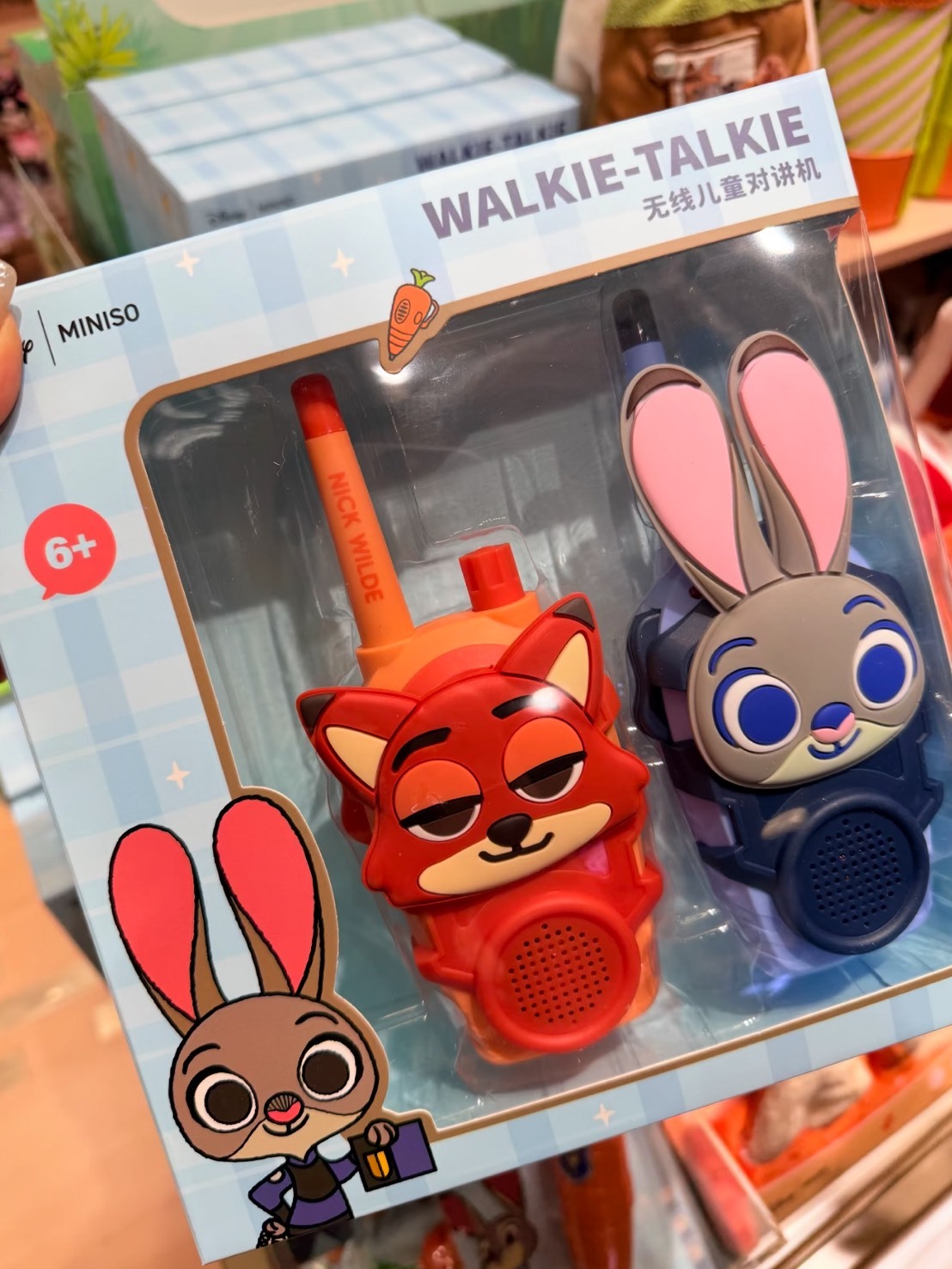 正版授權 DISNEY 動物方城市 茱蒂 尼克 對講機