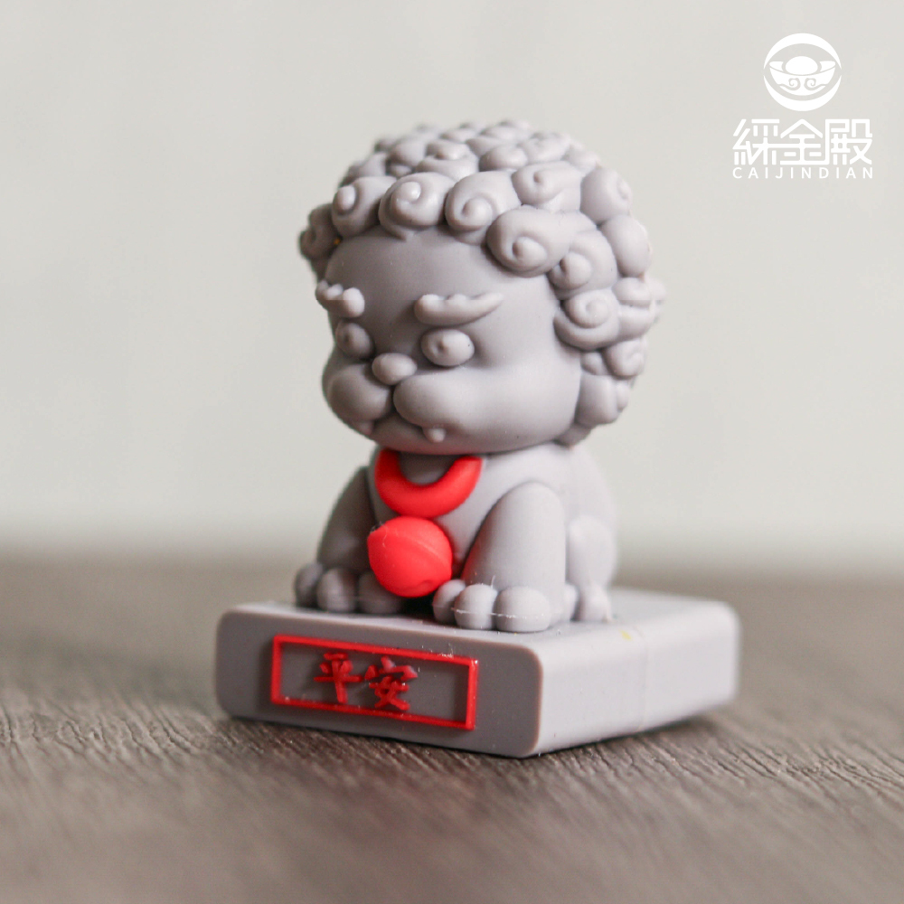 石獅好運公仔｜鎮宅化煞｜擺件｜招財納福｜石獅子｜化解煞氣｜調節氣場【綵金殿】