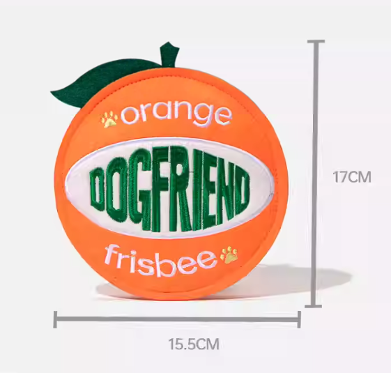 橘子互動飛盤磨牙玩具