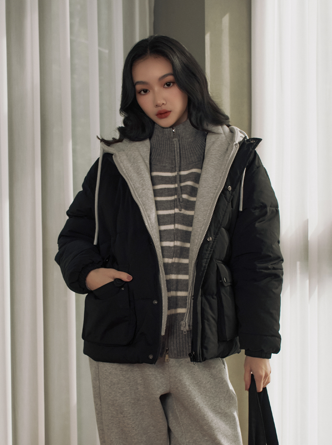 【期間限定】 無重力發熱連帽外套