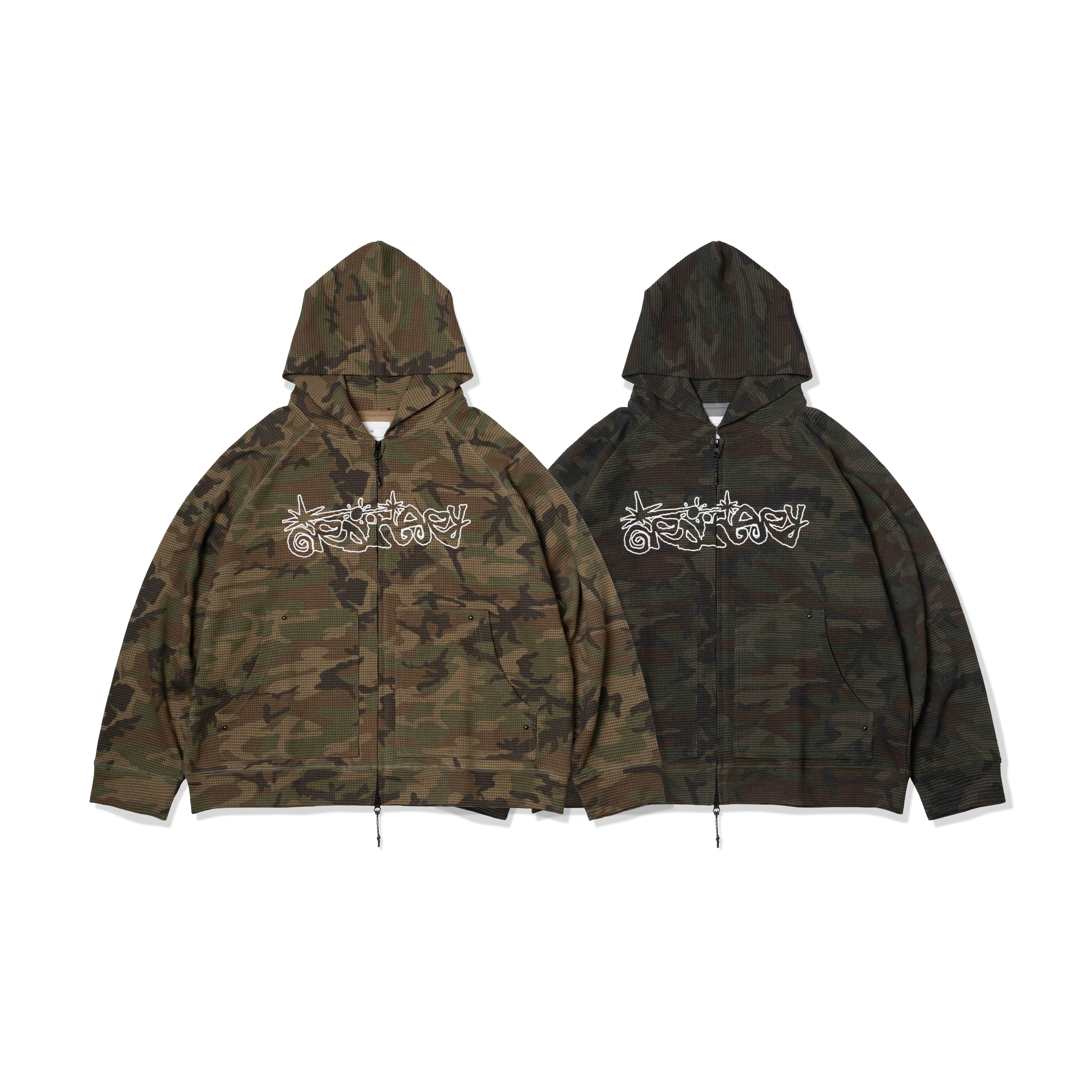 ORDINARY 華夫格迷彩帽拉