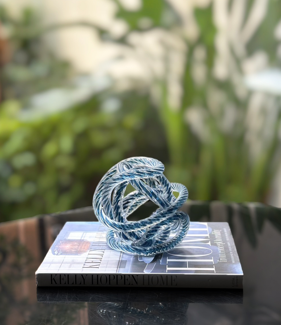 透明繩索擺飾 藍