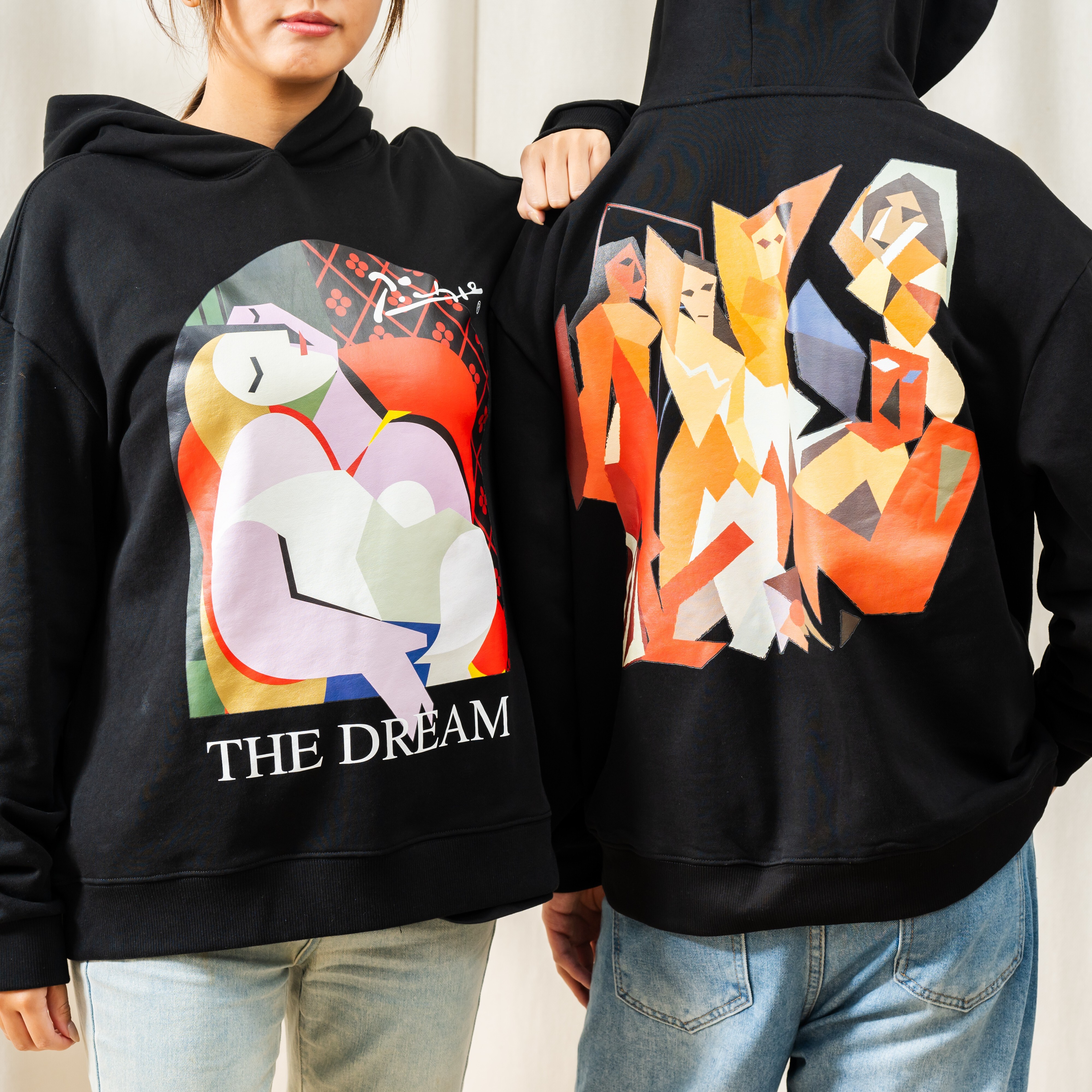 永恆畢卡索藝術厚磅帽T｜《夢》黑