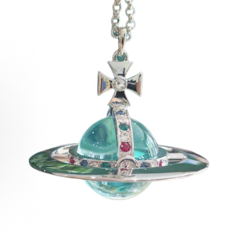 【代購】Vivienne Westwood GIANT ORB／TINY ORB／NEW TINY ORB 土星吊墜｜限定透明／透明中號／紫色中號