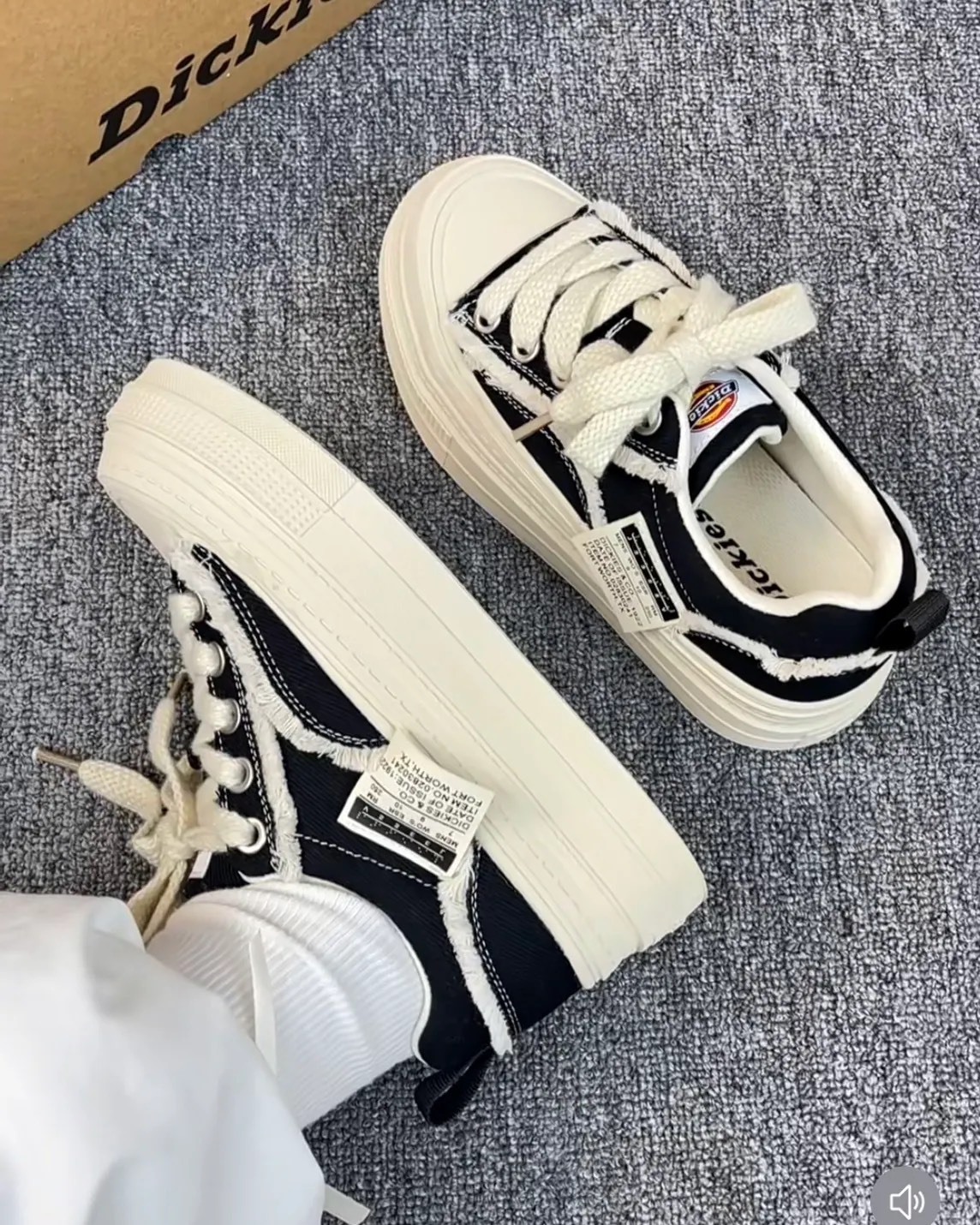 DICKIES 厚底 增高 解構 帆布鞋 3色