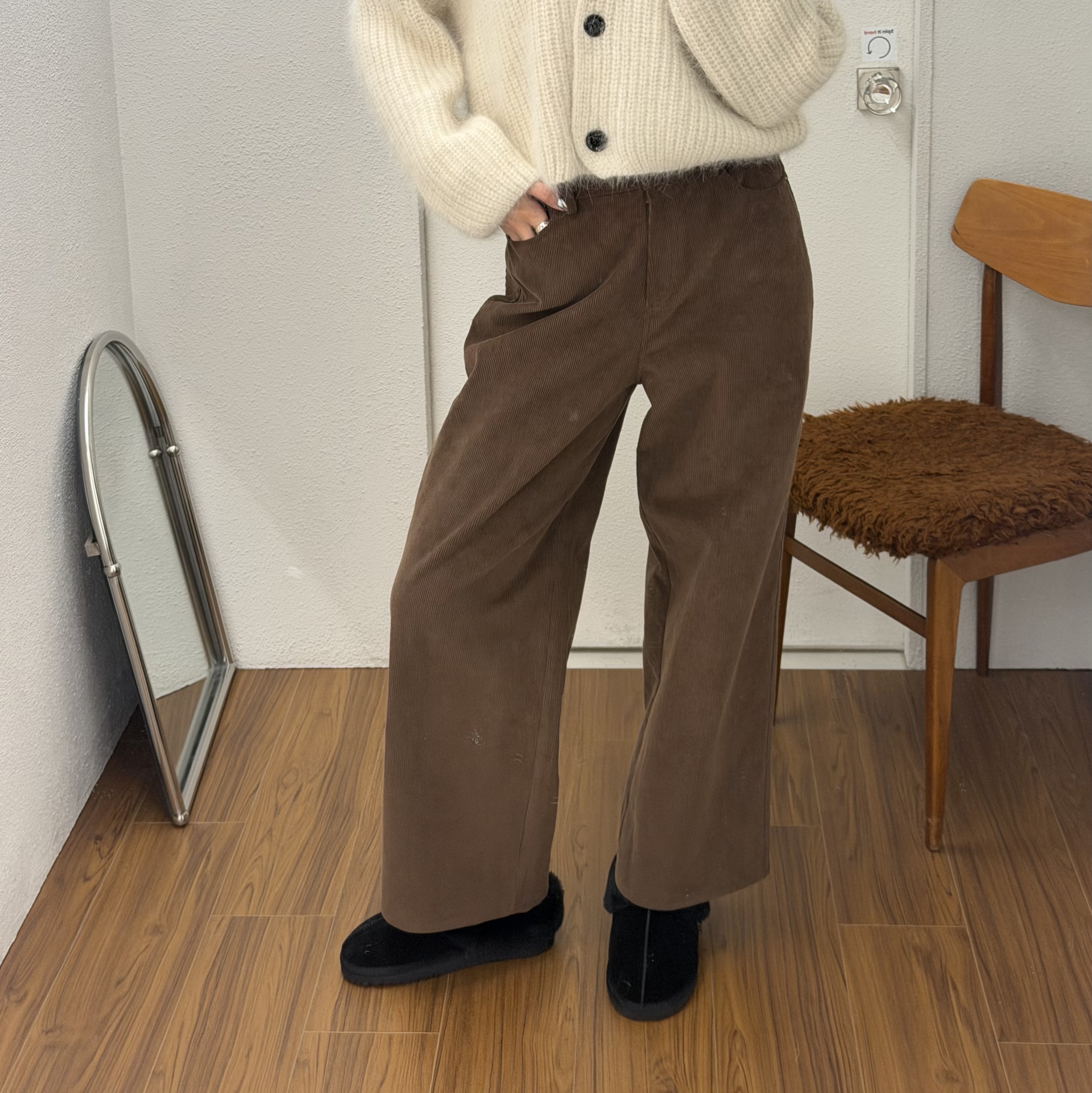 [AMIDI] CORDUROY LONG PANTS
