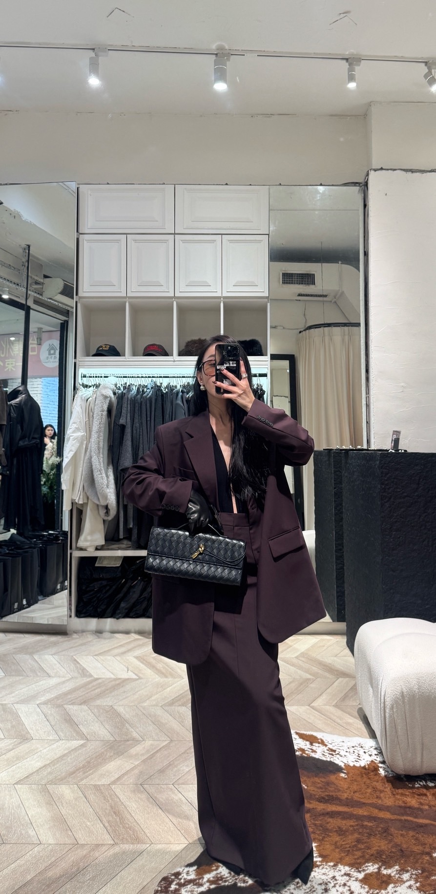 西裝套裙-單長裙(S現貨)