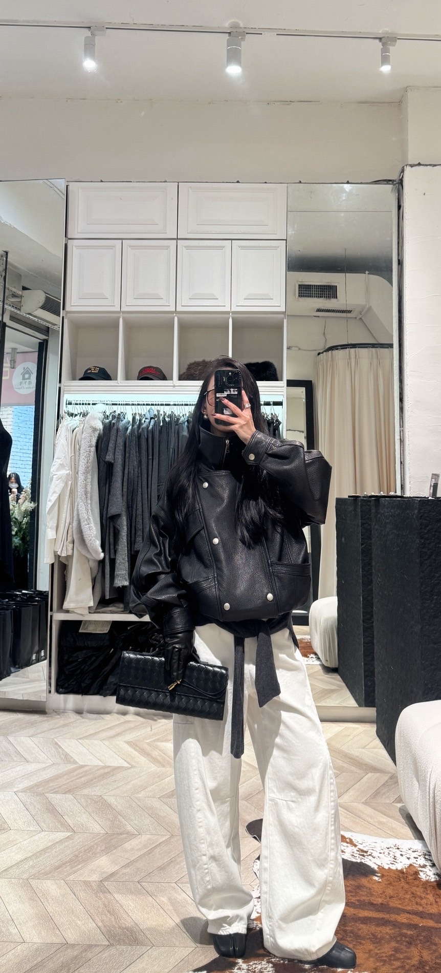 彎刀白牛仔褲#2789