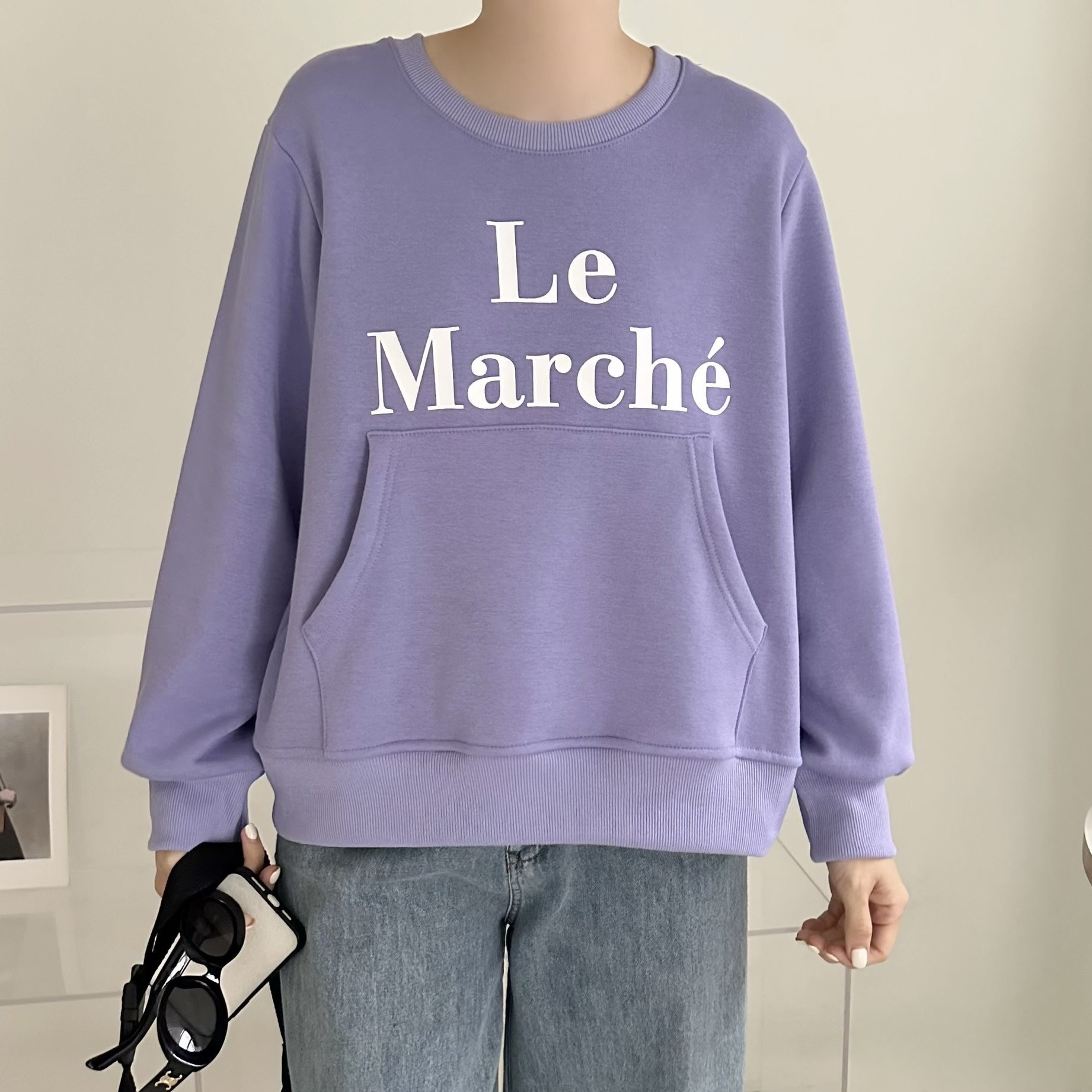 【BONNIE】Le Marche插袋毛底衛衣