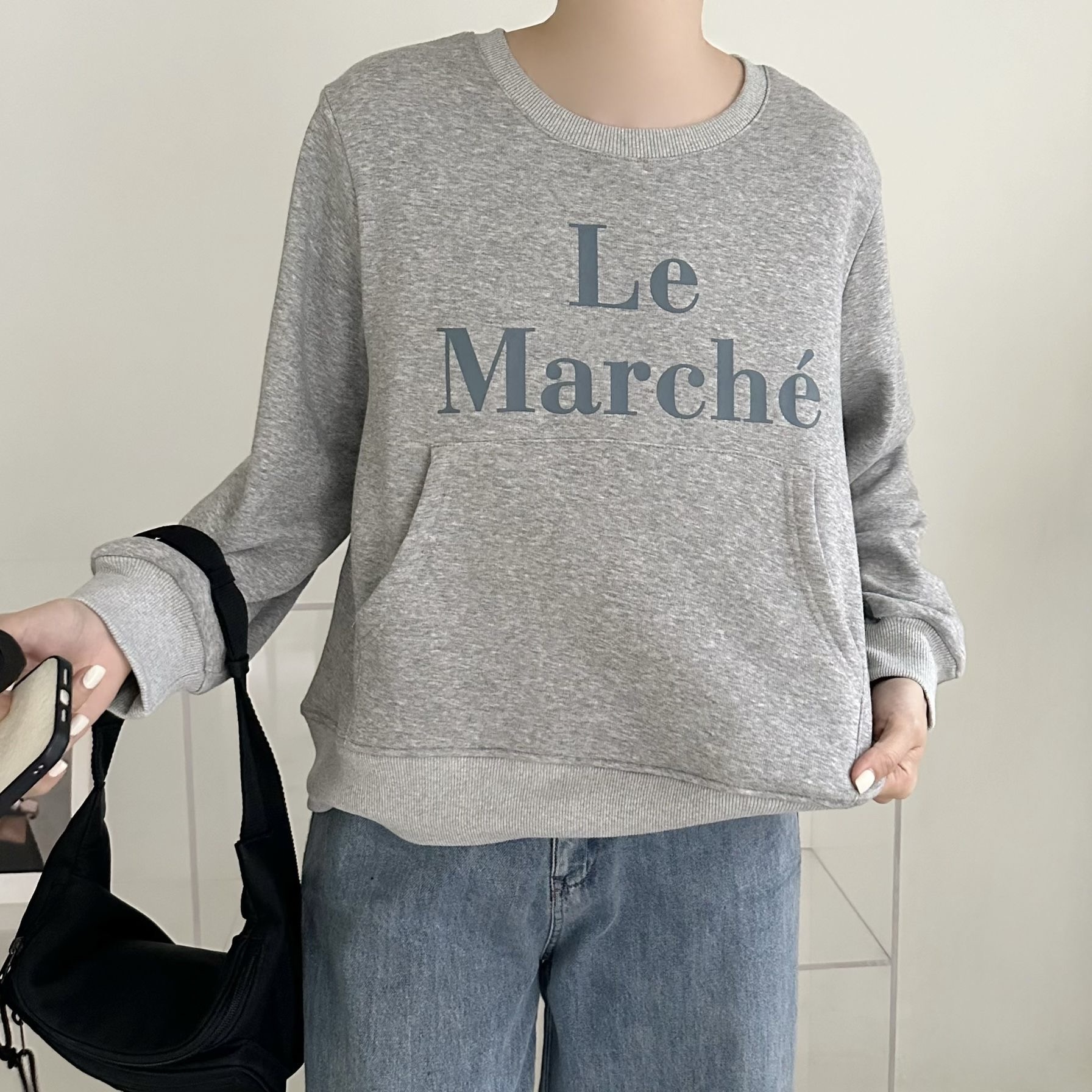 【BONNIE】Le Marche插袋毛底衛衣