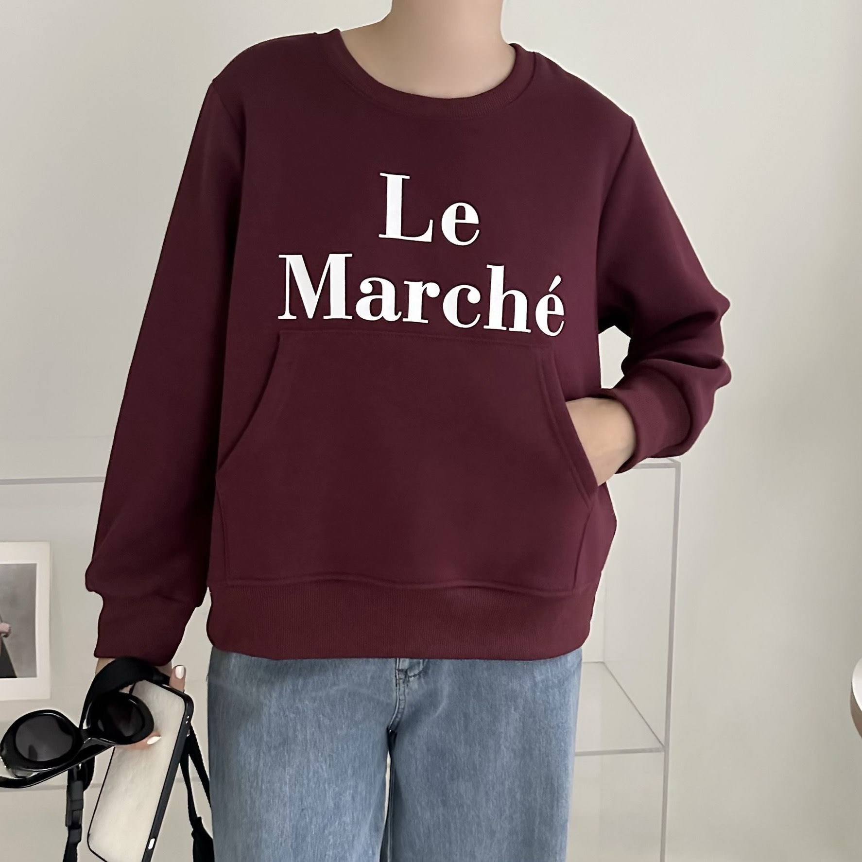 【BONNIE】Le Marche插袋毛底衛衣  - 5色選擇 (C23-C27)