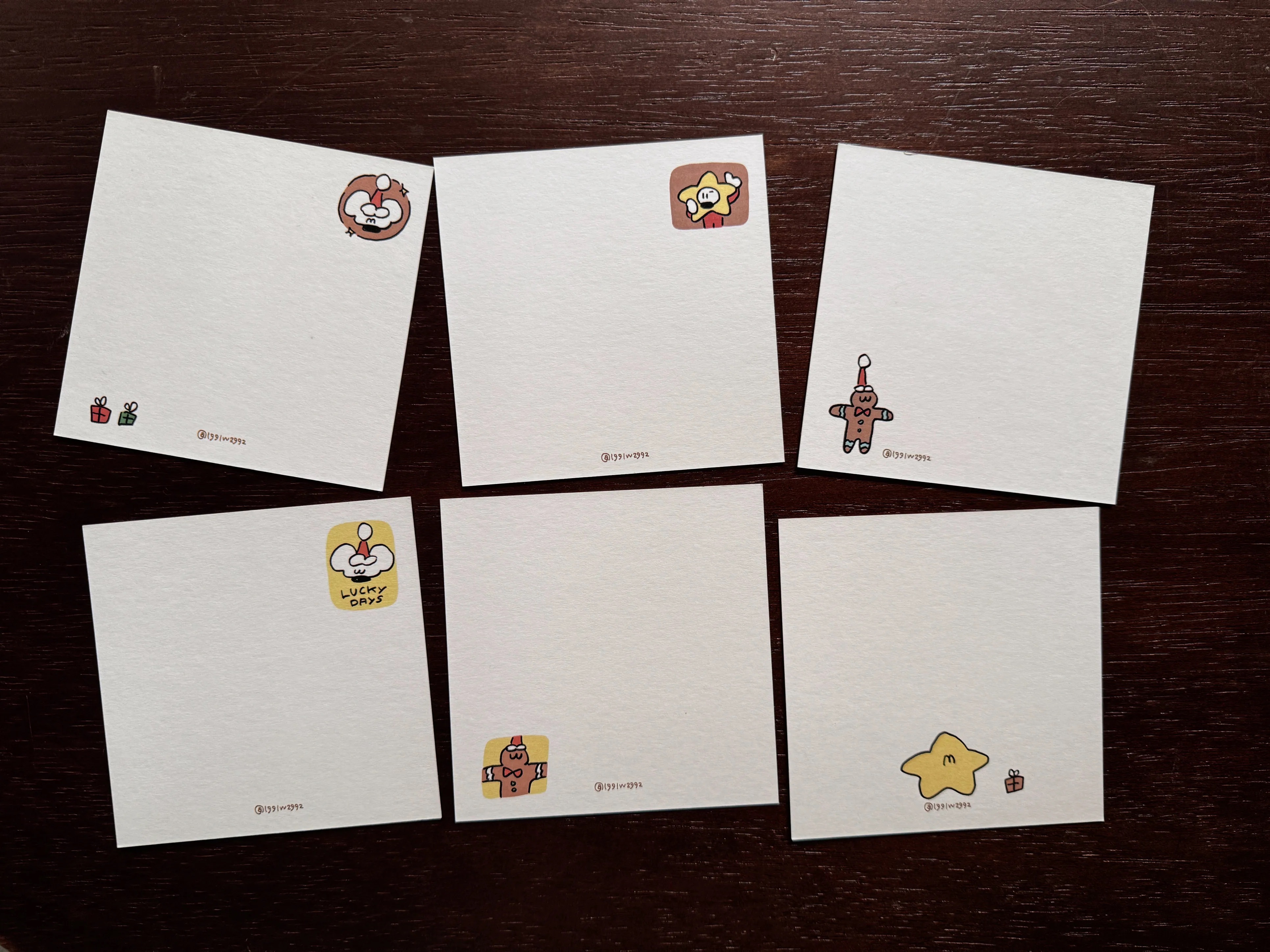 1991w2992｜Lucky Christmas 明信片套組（六入）