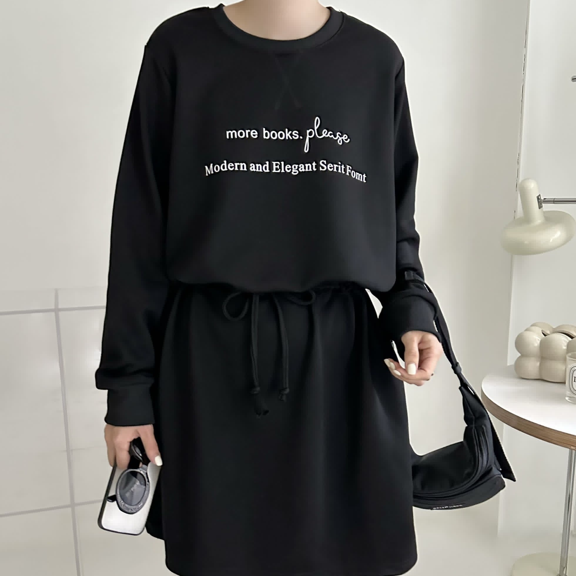 【BONNIE】英文印字收腰索繩OPS (C9-C10)