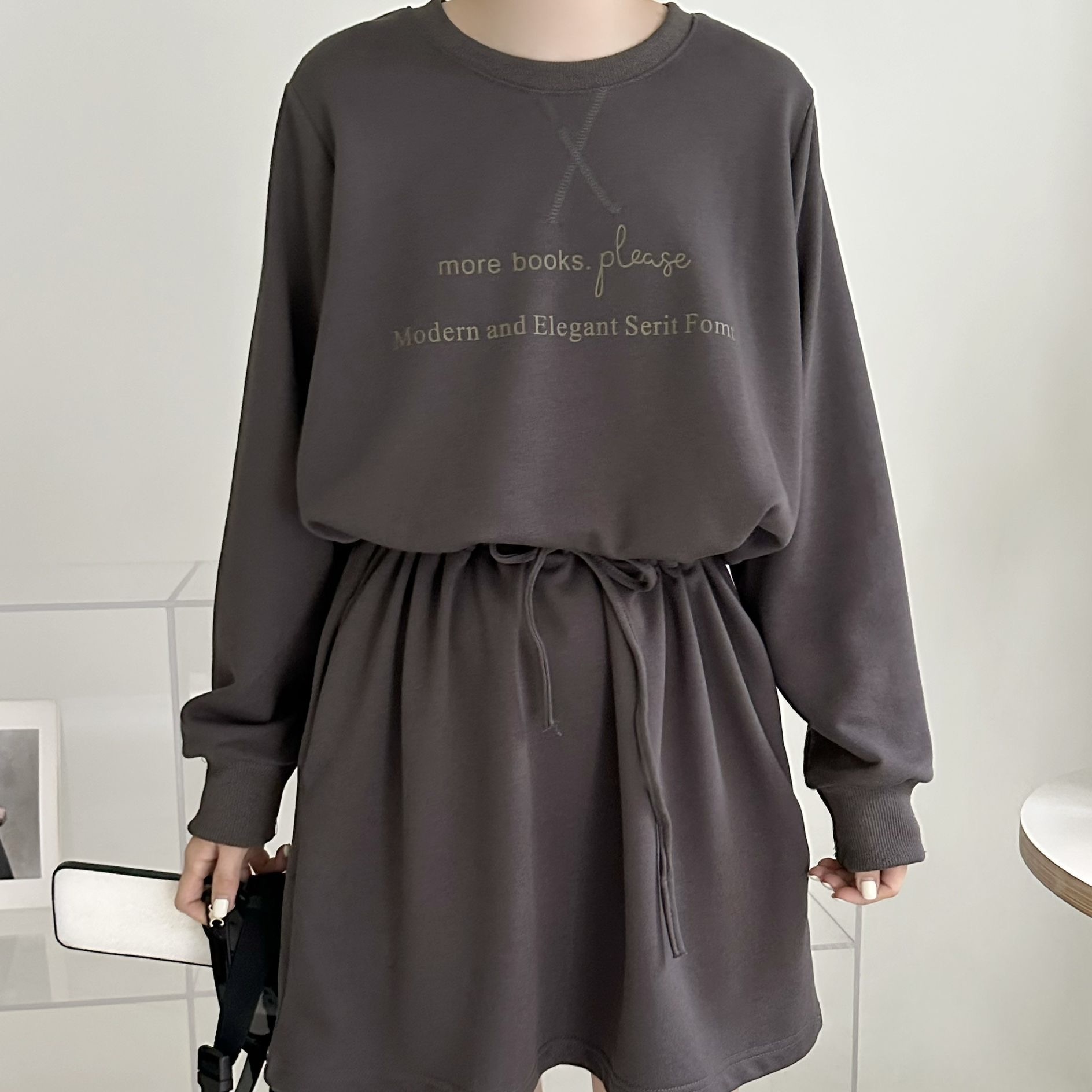 【BONNIE】英文印字收腰索繩OPS (C9-C10)