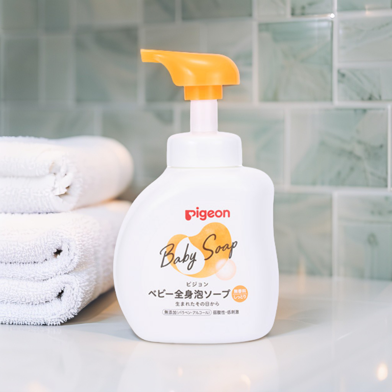 Pigeon Baby Whole Body Foam Soap (Moisturizing / Shittori) 500ml