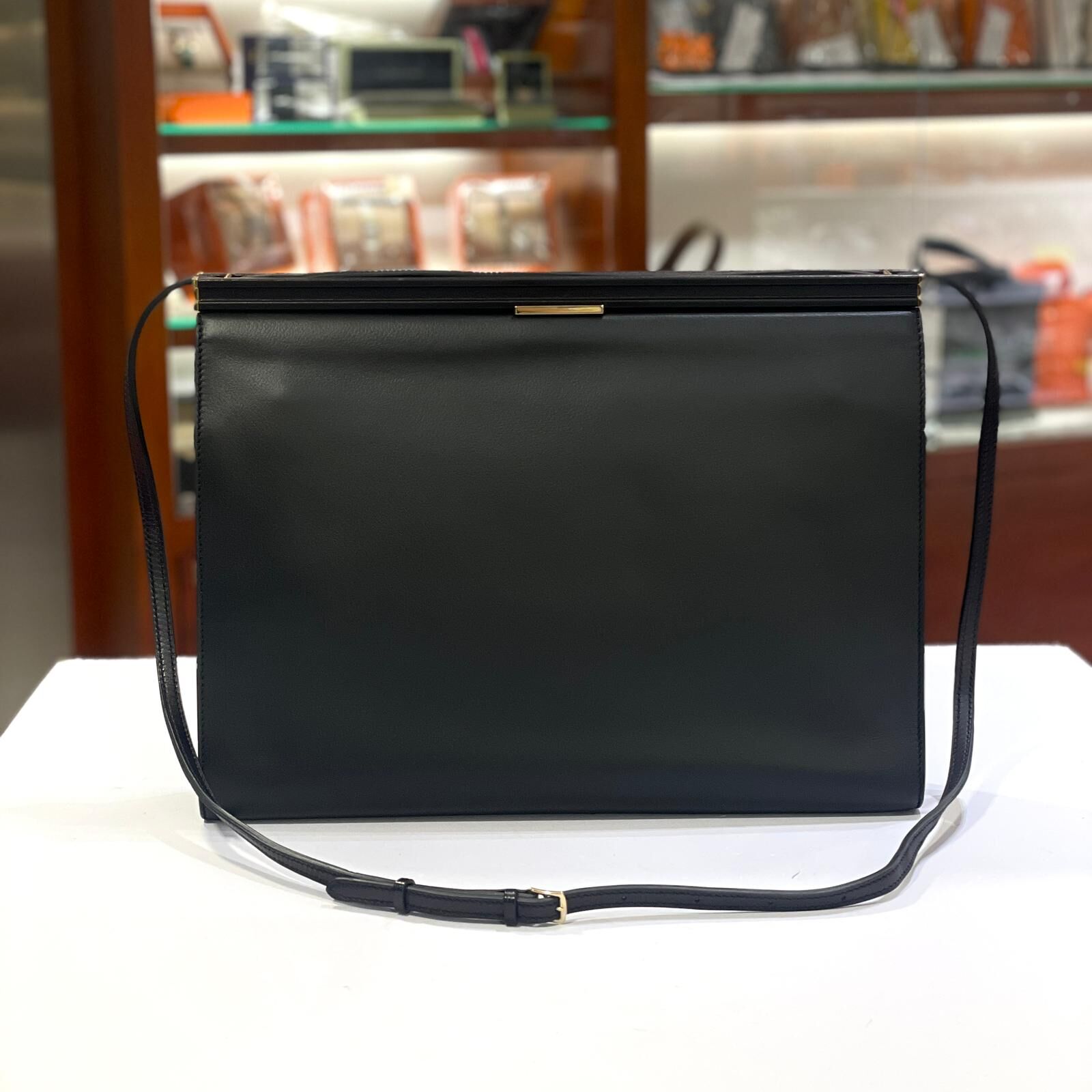 99%NEW接近全新HERMES CLIC H 33 黑色香檳金EVERGRAIN皮D刻 H077858CPAA #兩年免費保養 #香榭站正品