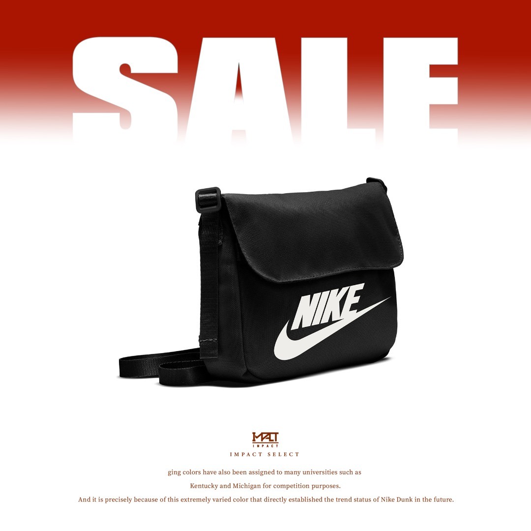 【清倉優惠】NIKE 斜背包 小包 黑 CW9300-010