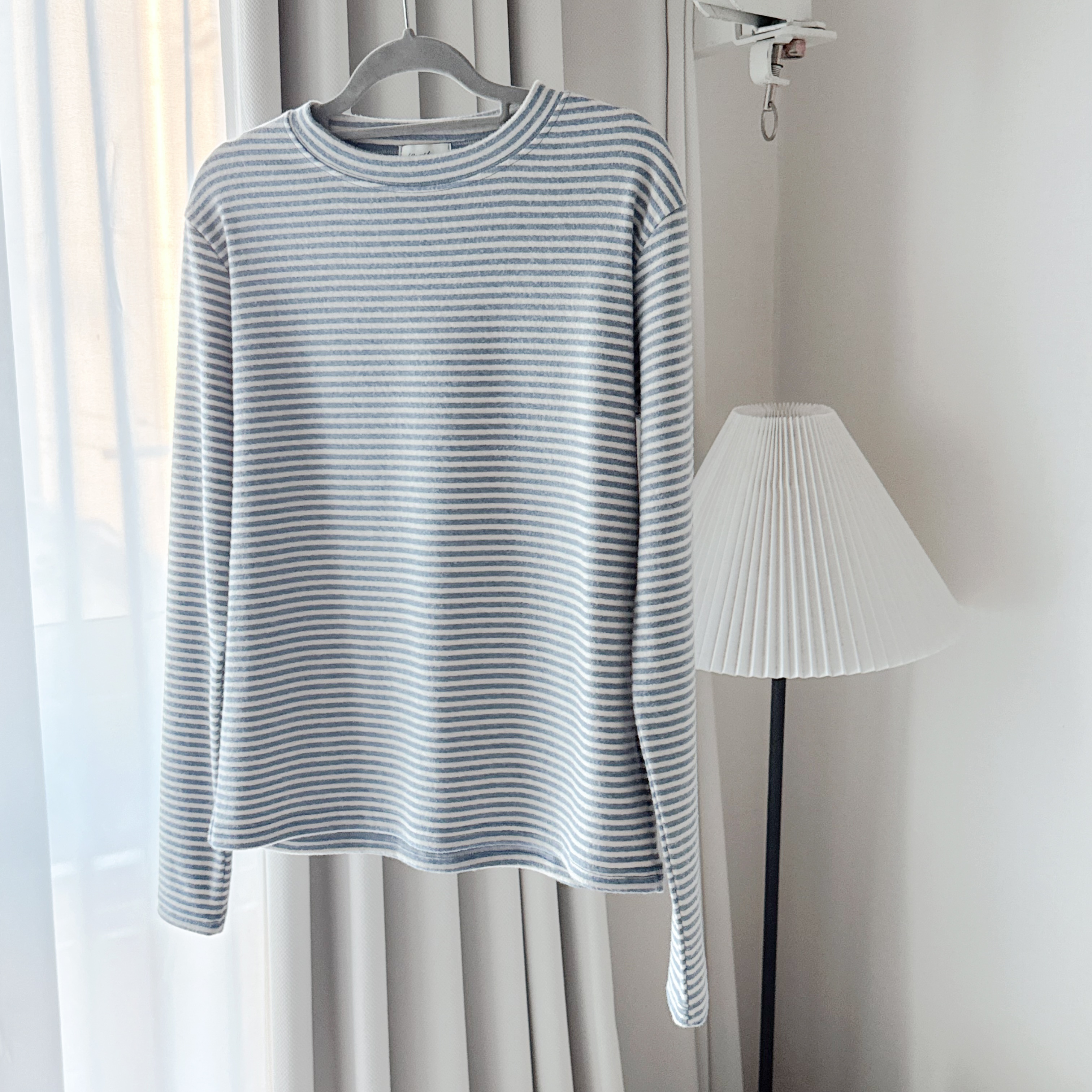 Fleece毛面橫間tee