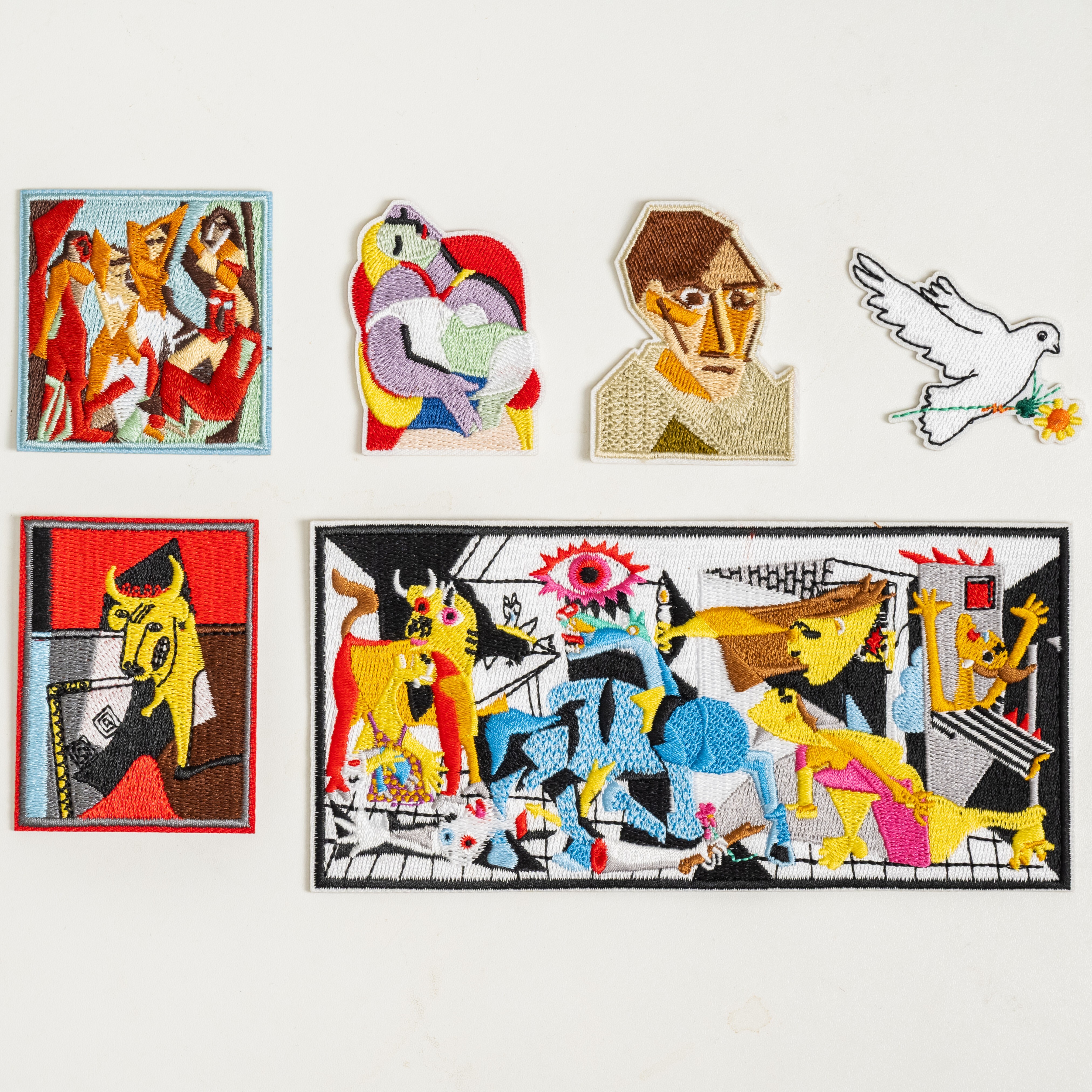 永恆畢卡索藝術刺繡布貼