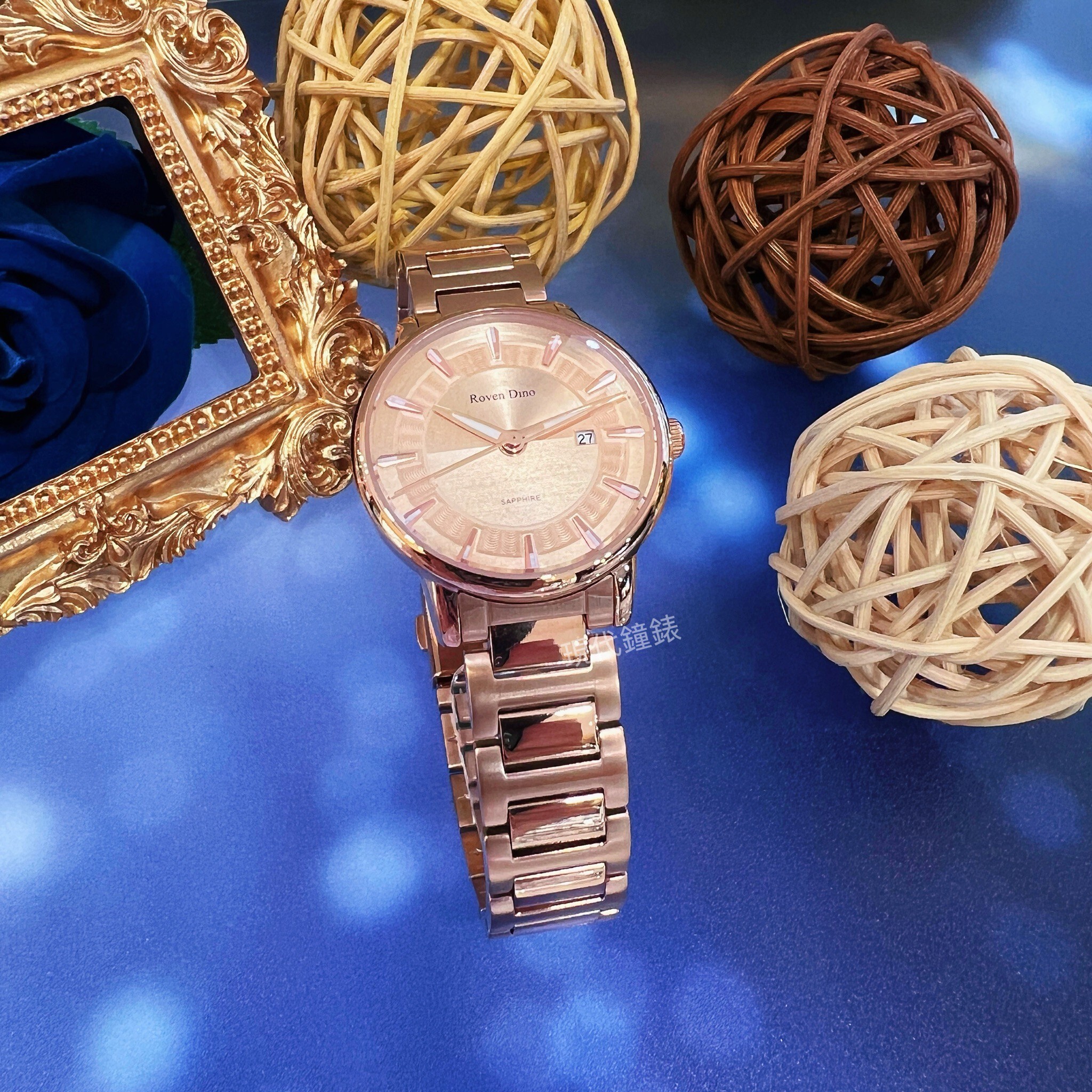 【Roven Dino羅梵迪諾】精緻波紋時尚腕錶RD6119RG 30mm 現代鐘錶