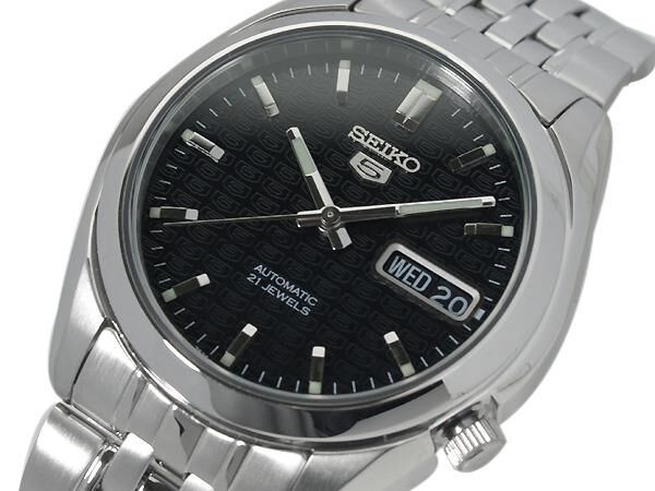 SEIKO 5 精工 盾牌 5號 SNK361K1 黑面 鋼帶 自動機械錶