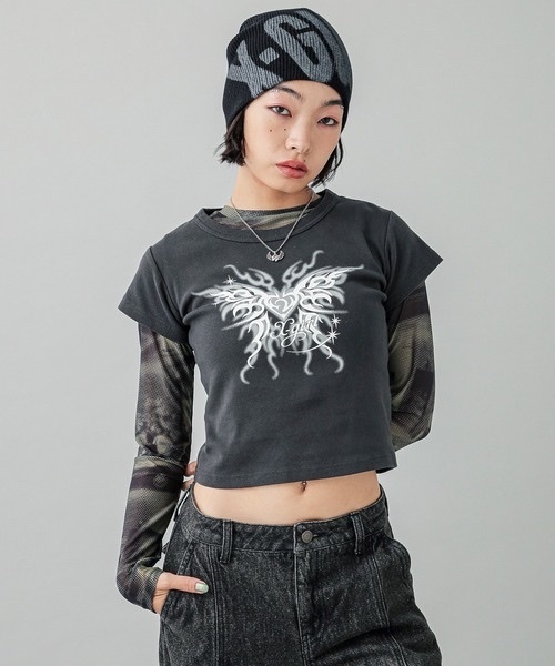 X-girl / FUZZY LOGO KNIT CAP