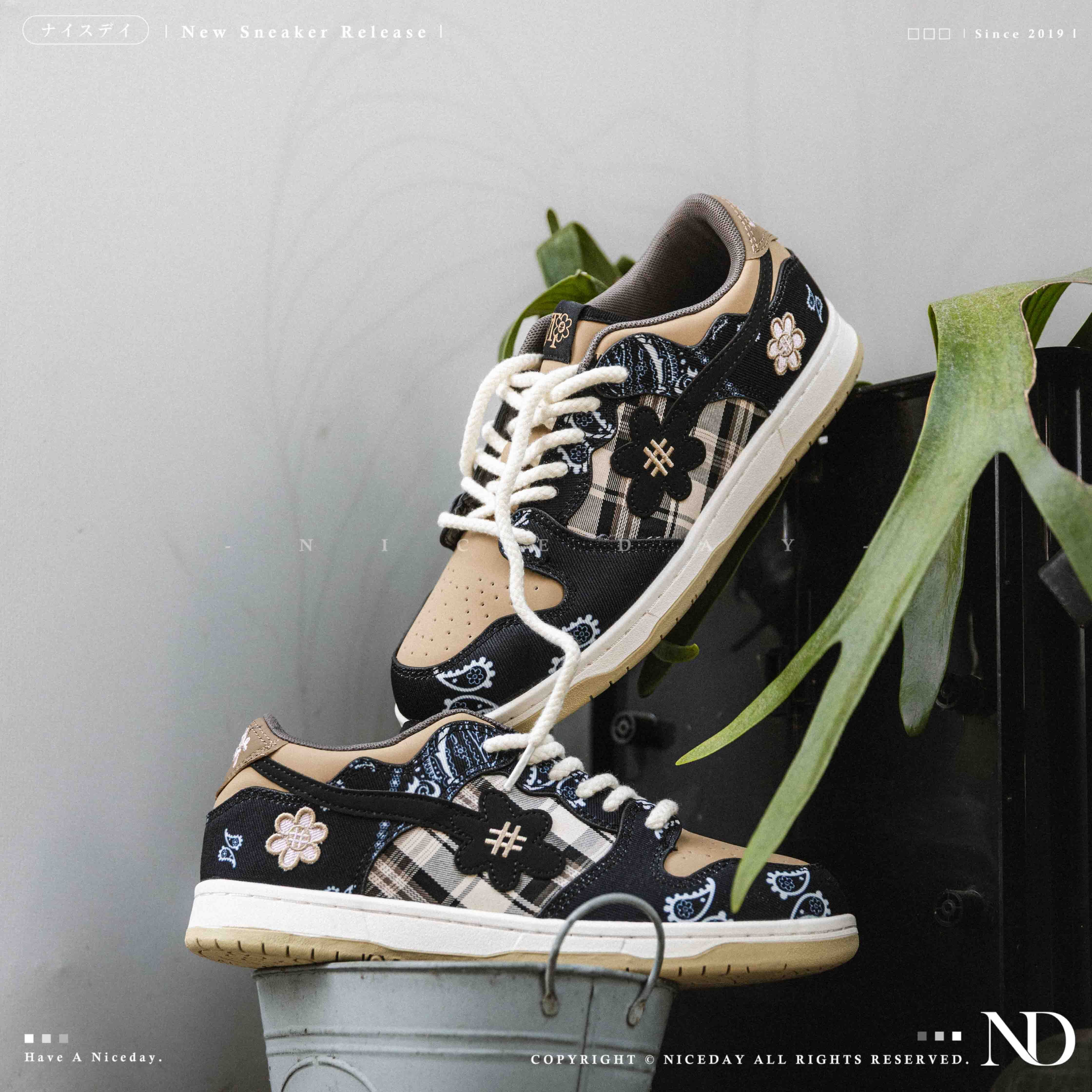 NICEDAY 現貨 Water The Plant WTP 腰果花 變形蟲 Travis Scott 小花鞋 小花 日本 限量 WTPS1140-94-005