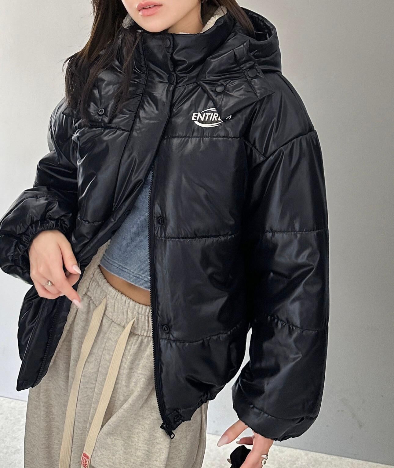 【預購】JN1215102 classicalelf 黑色夾棉大褸