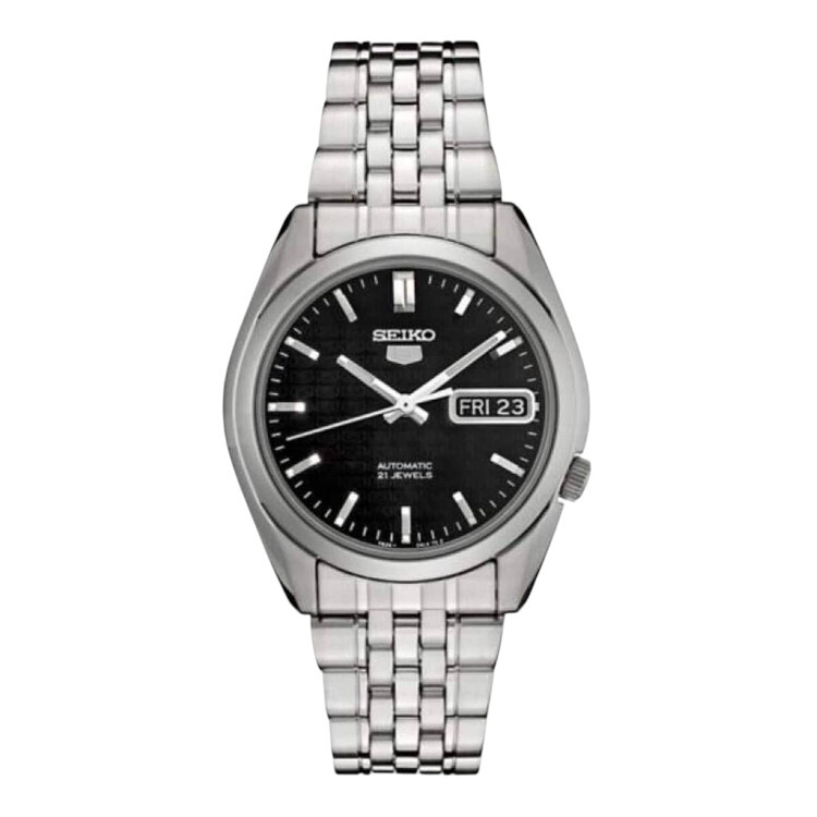 SEIKO 5 精工 盾牌 5號 SNK361K1 黑面 鋼帶 自動機械錶