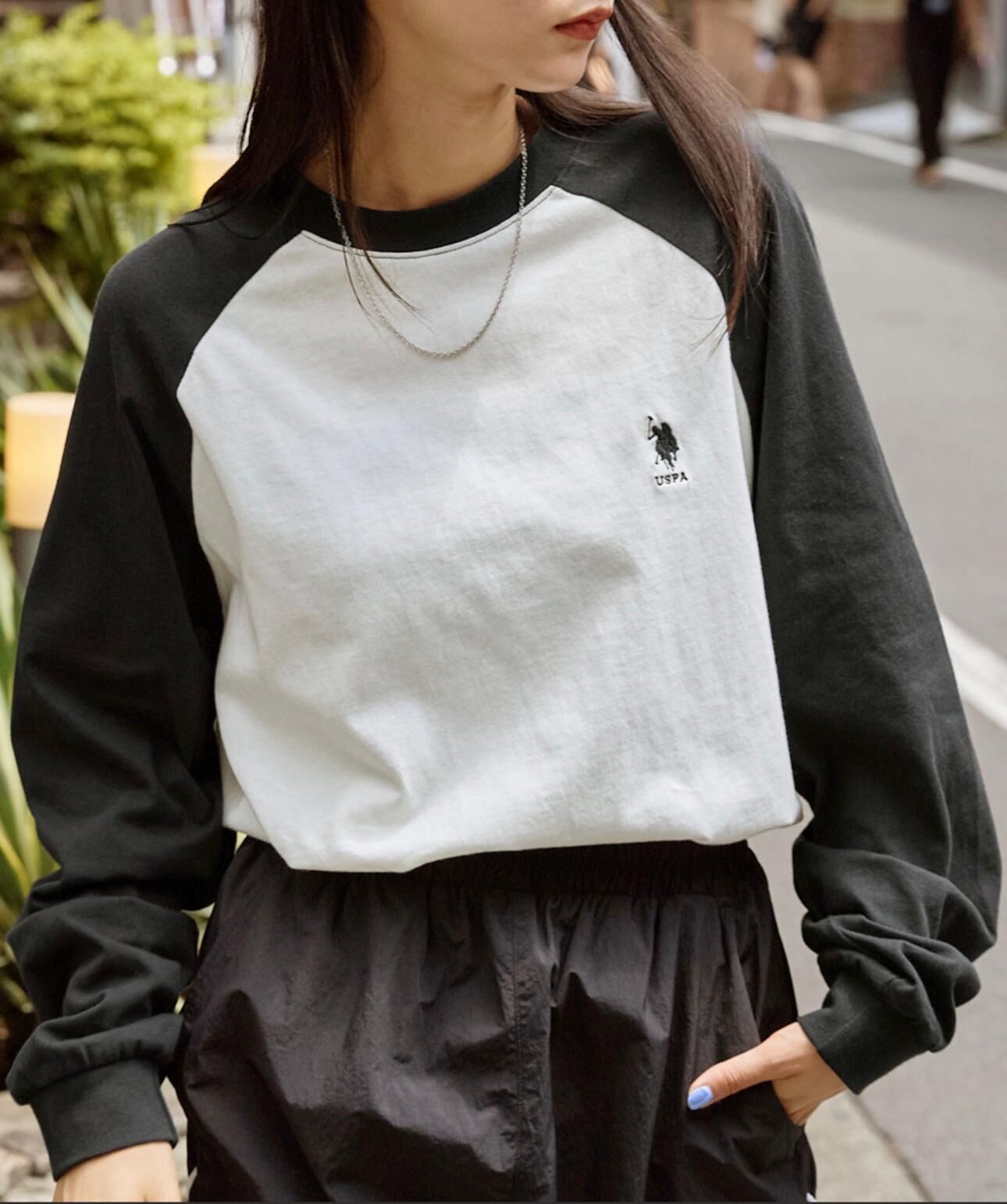 【預購】JN1215104 U.S. POLO ASSN.  刺繡logo長袖上衣