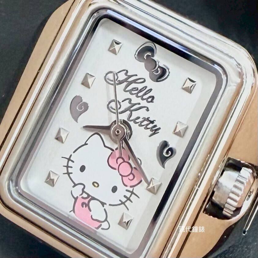 【HELLO KITTY】俏皮精緻KT戒錶LK713LWWI-B 20.5mm 現代鐘錶