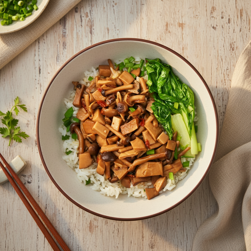 素食麻油菇菇飯