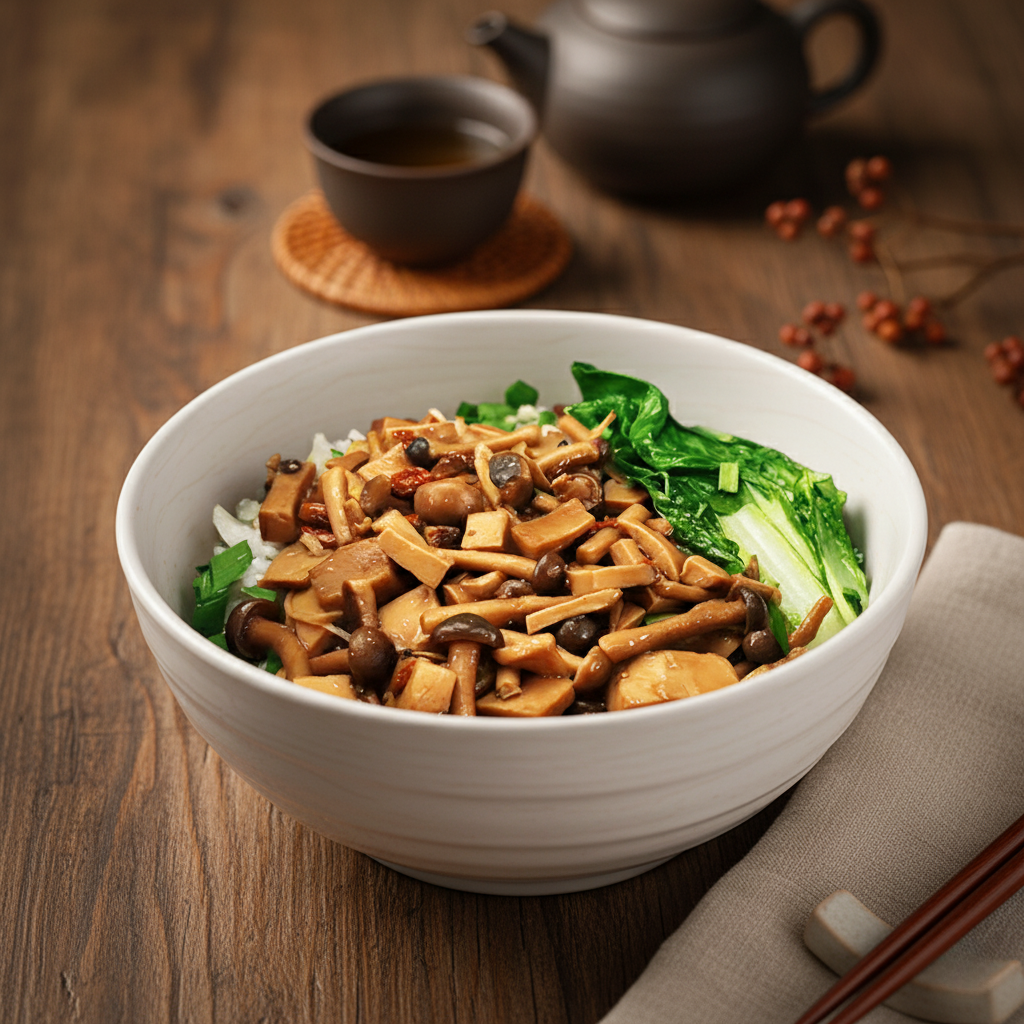 素食麻油菇菇飯