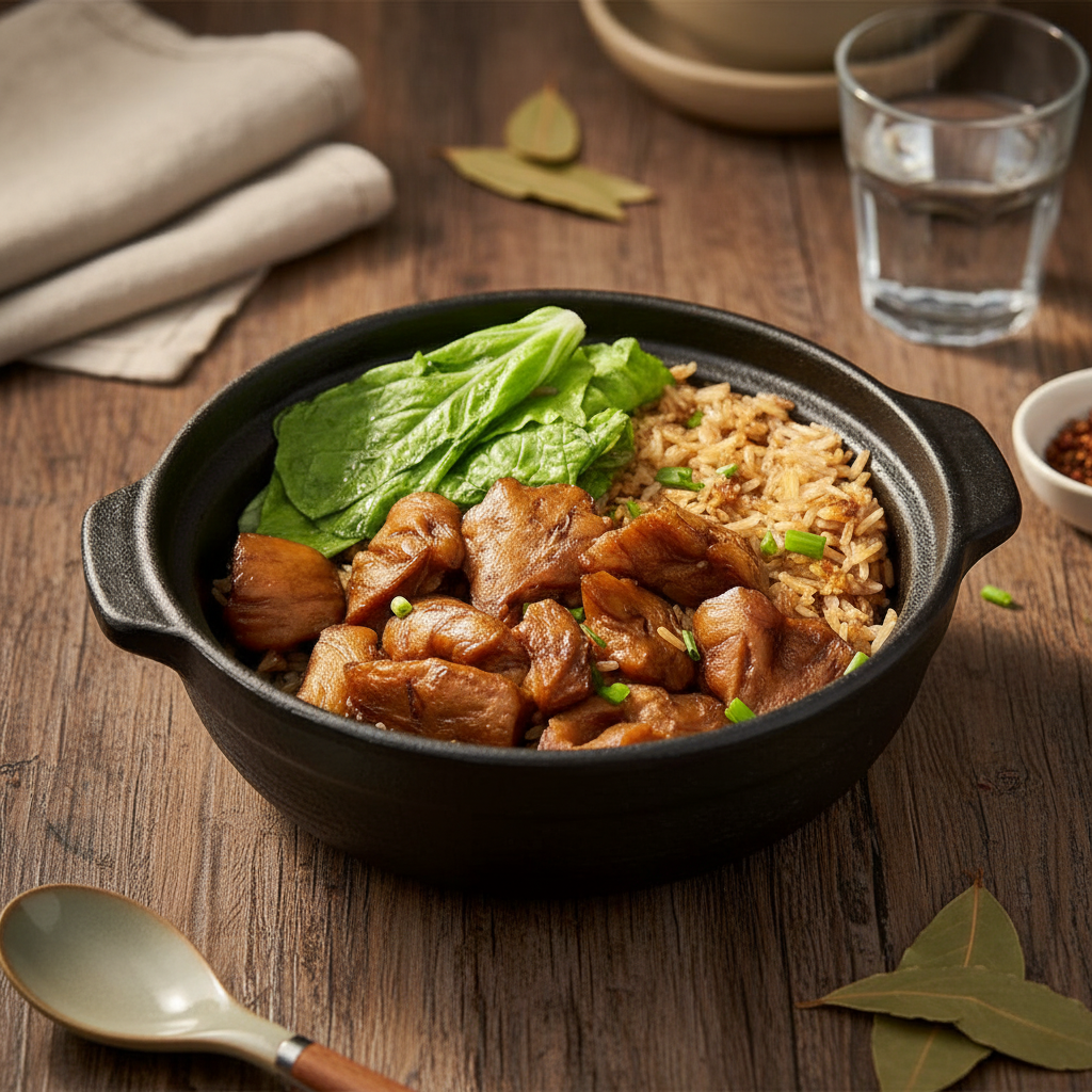 滷香香植物肉煲仔飯