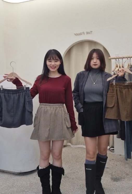 FP5319 全鬆緊側外口袋褲裙