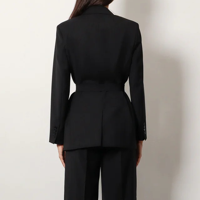 1YY1215-047 MAX MARA Talento Virgin Wool Blazer Black #2521046101600-004 (BR)