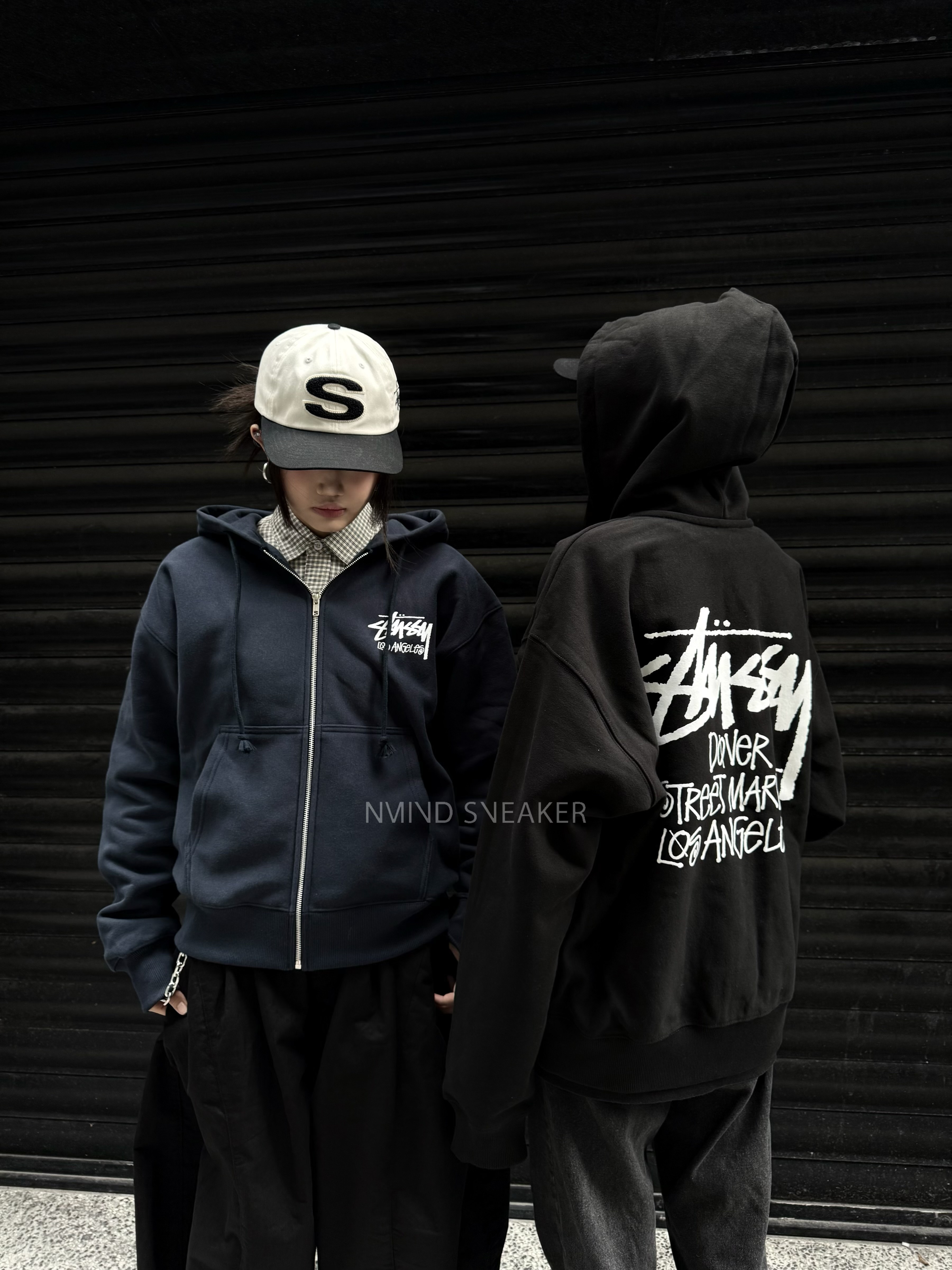 <快速出貨>STUSSY 洛杉磯限定拉鍊外套 海軍藍